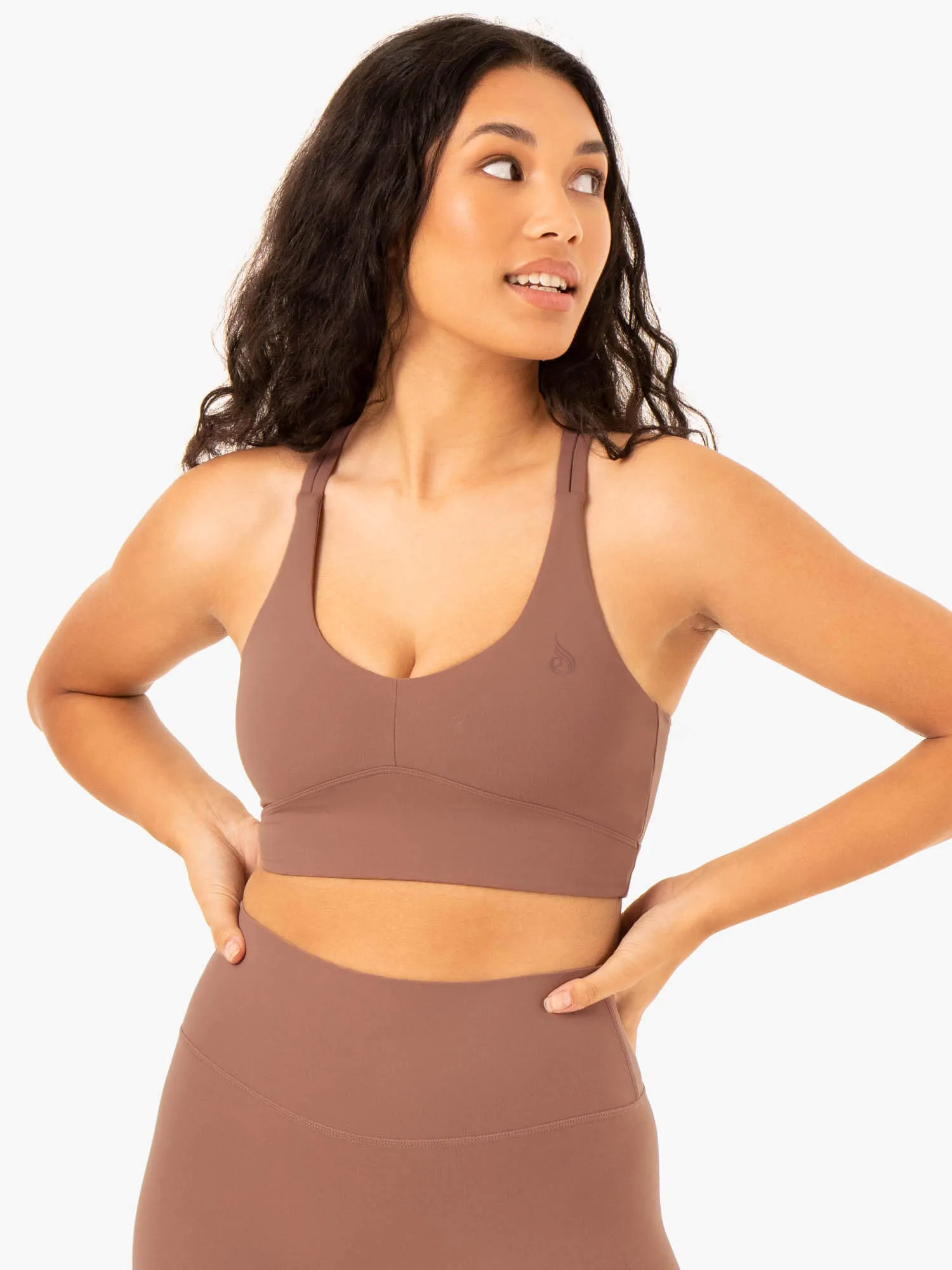 NKD Refine Sports Bra - Mocha Pressure Ease