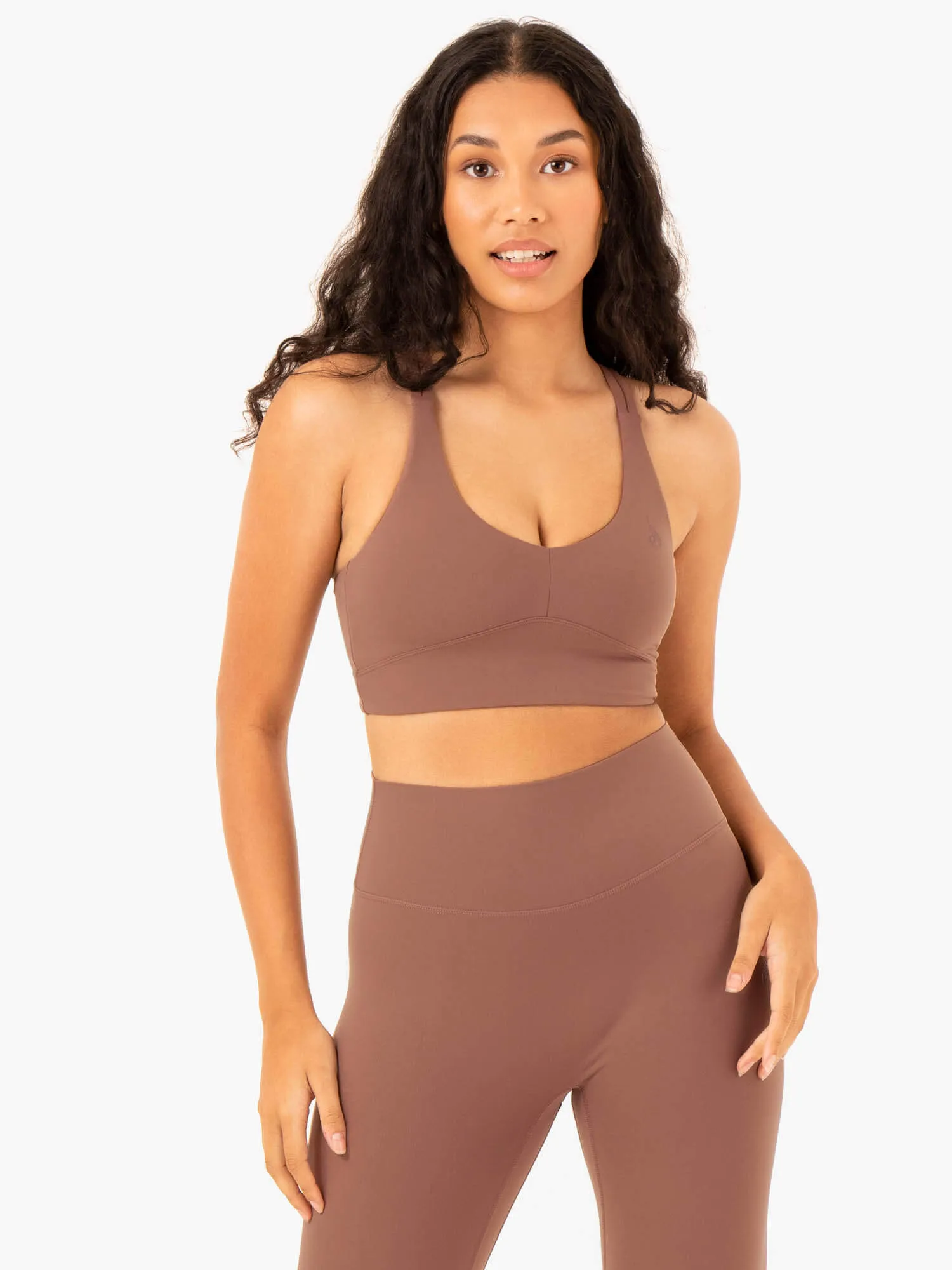 NKD Refine Sports Bra - Mocha Fully Stretch