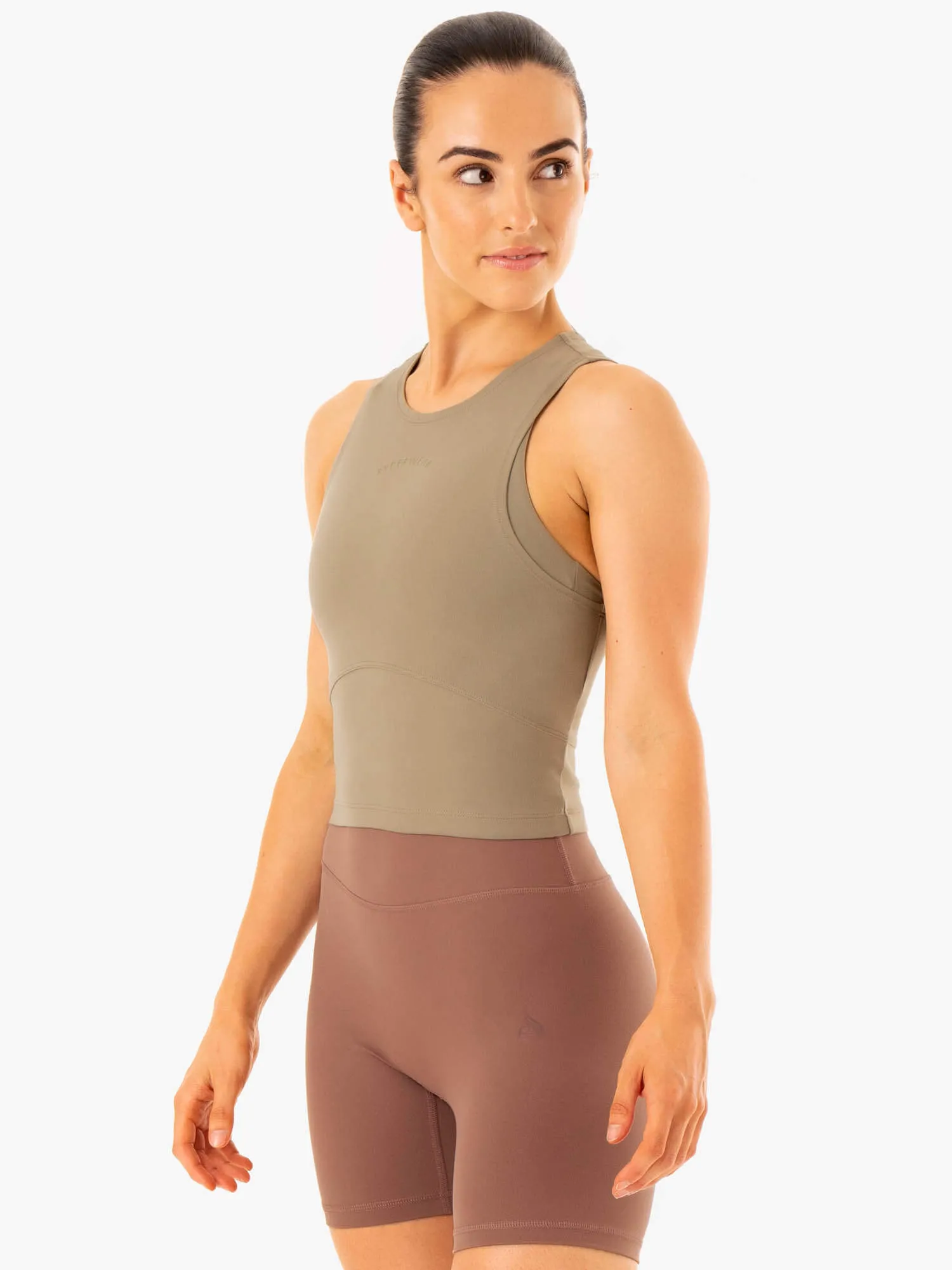 NKD Refine Tank - Khaki trendy fashion
