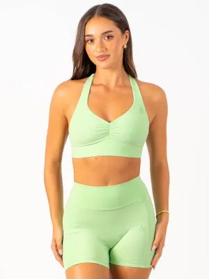 NKD Scrunch Halter Bra - Green Glow Pressure Support