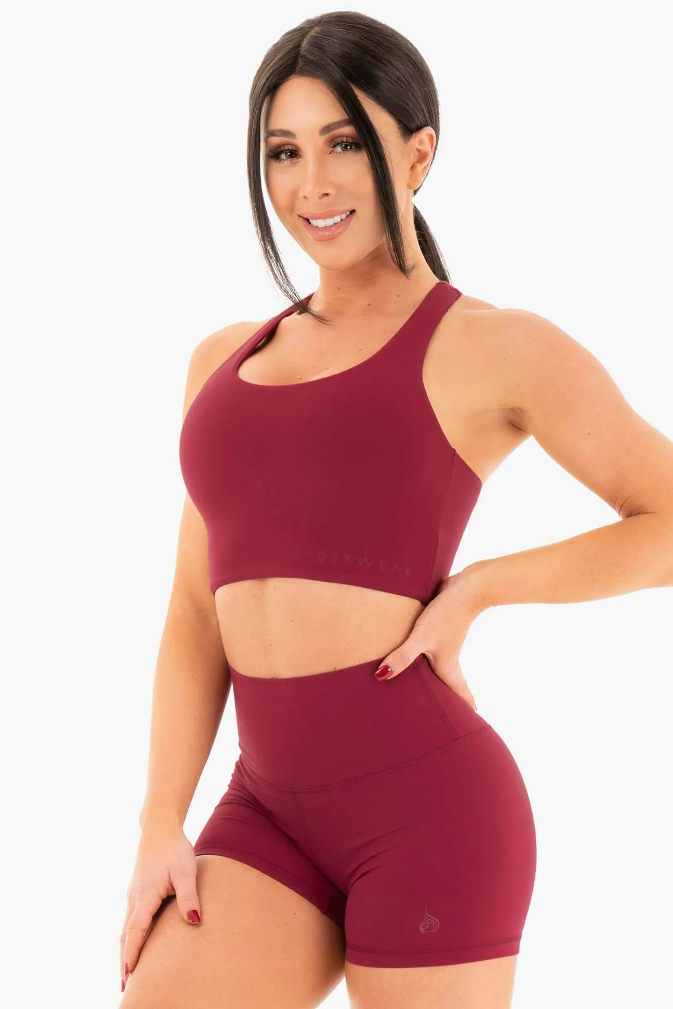 NKD Sports Bra - Berry Red Lasting Comfort