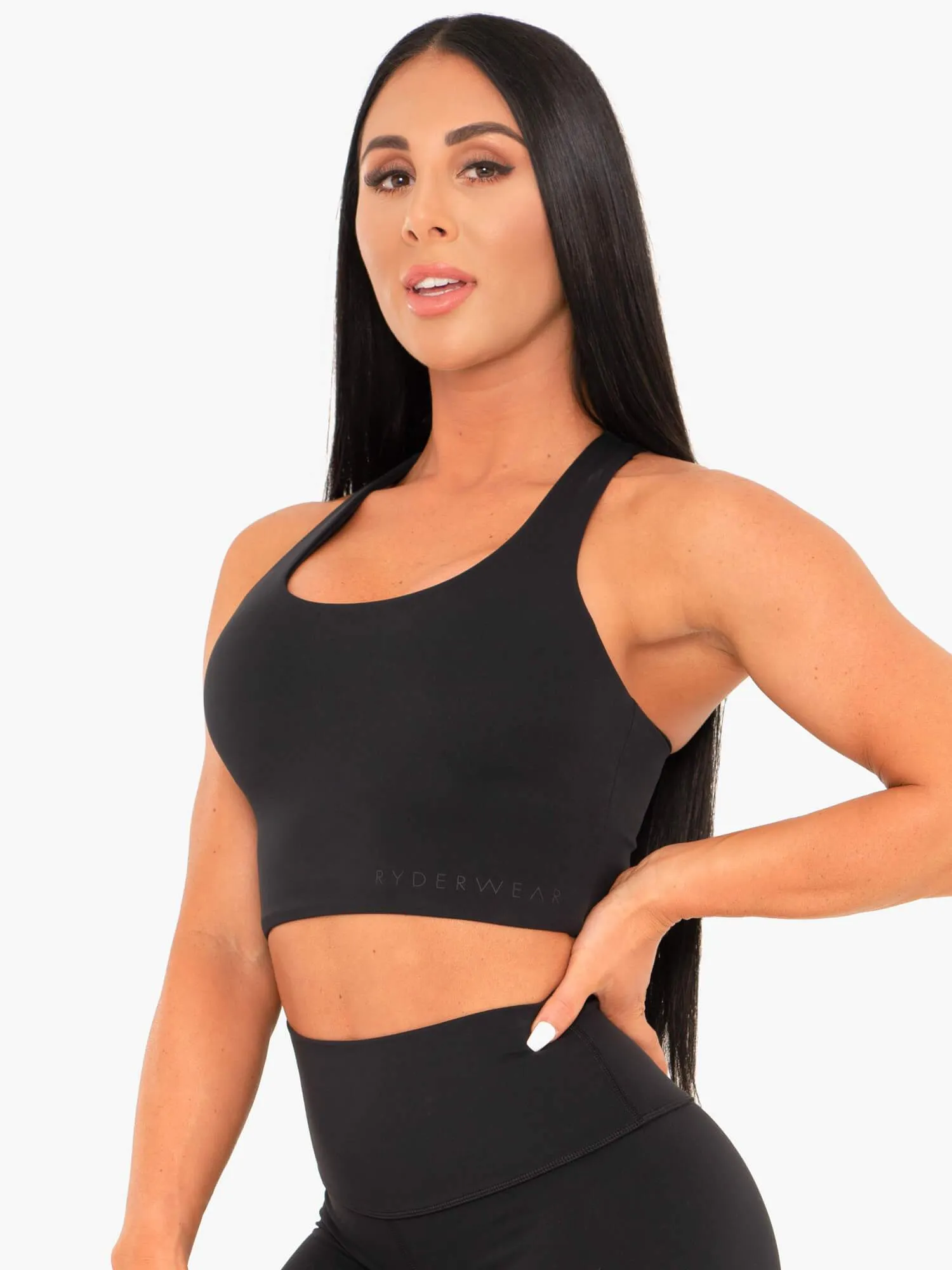 NKD Sports Bra - Black Seamless Fit