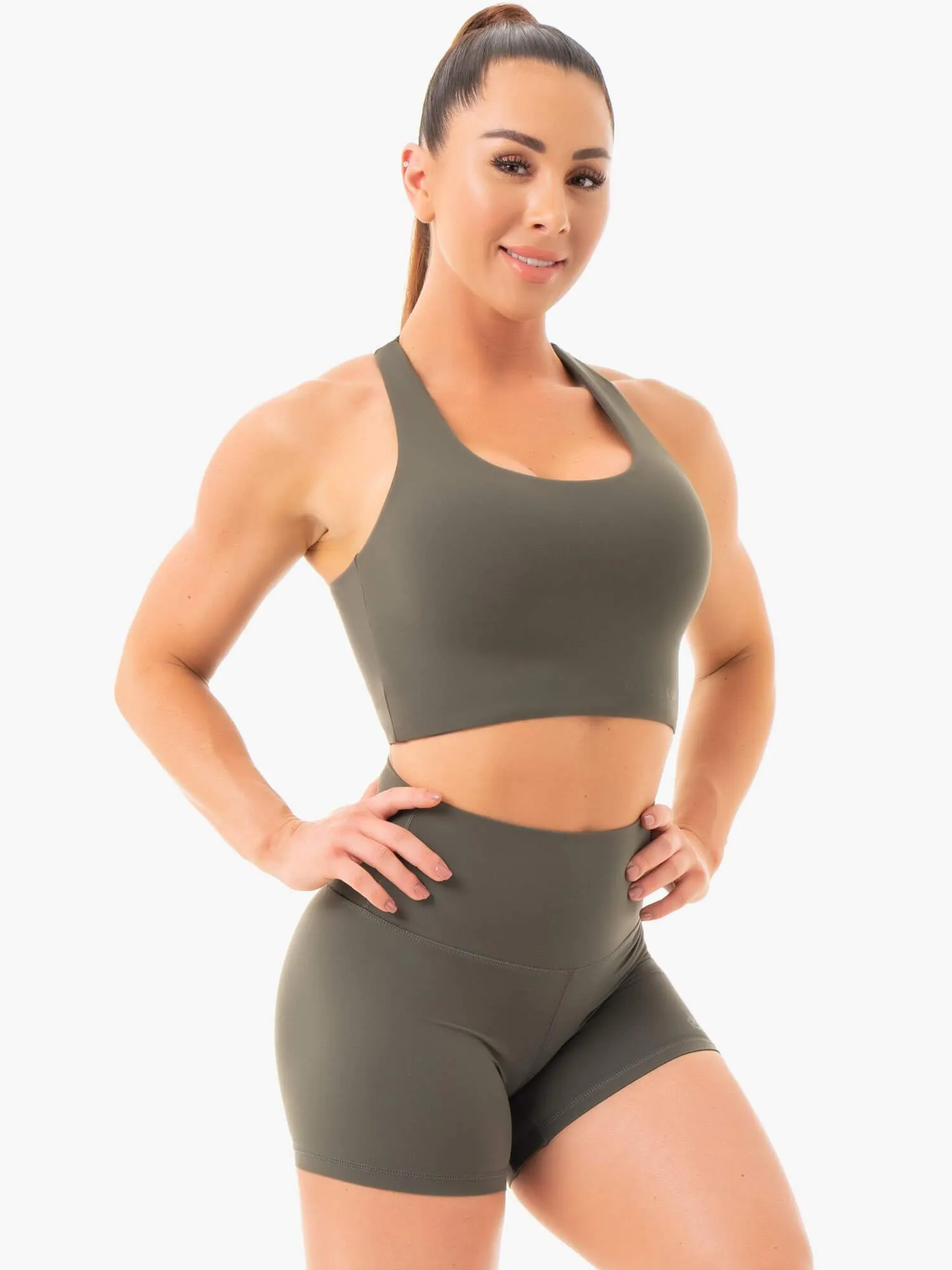 NKD Sports Bra - Khaki Stable Hold