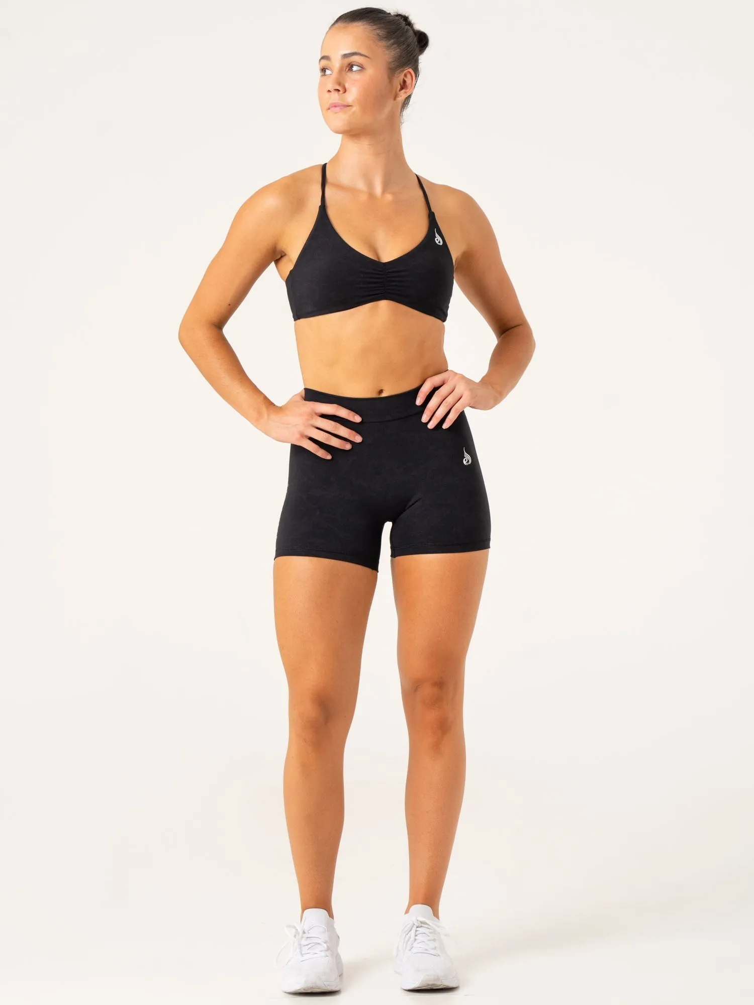 NKD Stonewash Sports Bra - Black Stonewash Free Move