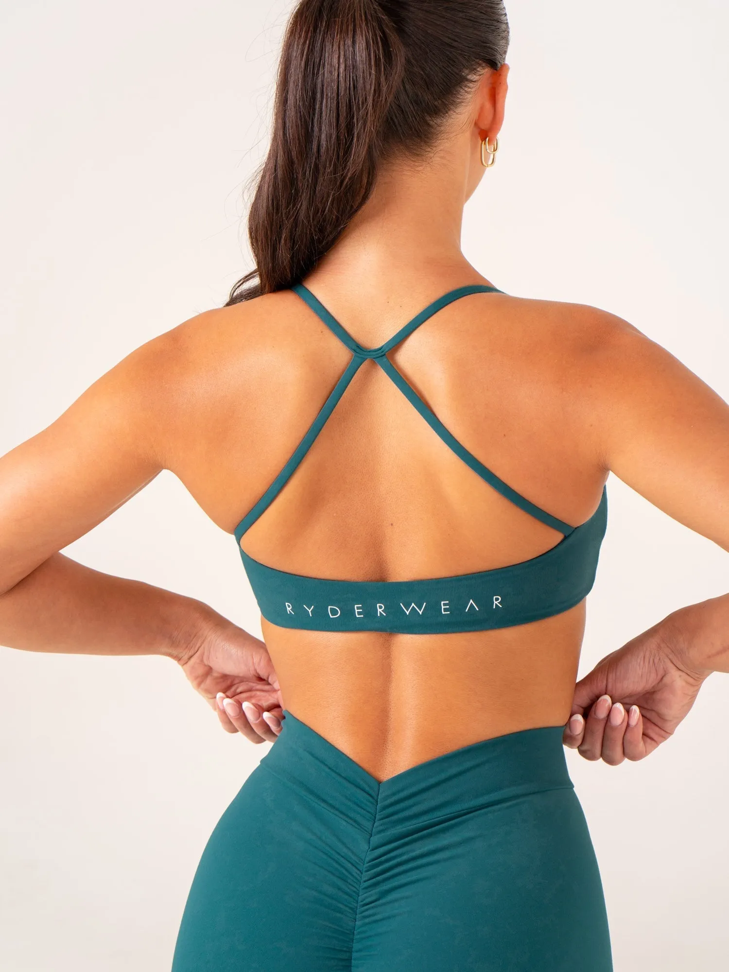NKD Stonewash Sports Bra - Emerald Stonewash Soft Fit