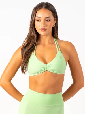 NKD Twin Strap Halter Bra - Green Glow Protection Gear