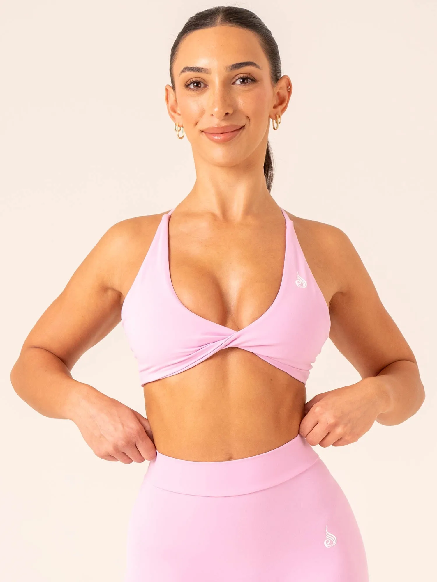 NKD Twist Sports Bra - Candy Pink Curve Enhance