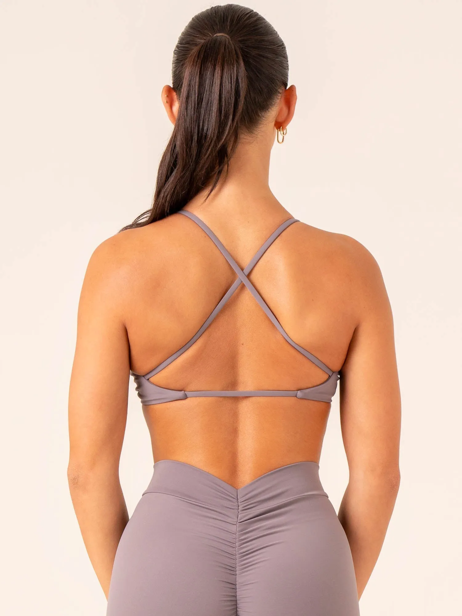 NKD Twist Sports Bra - Charcoal Multi Purpose
