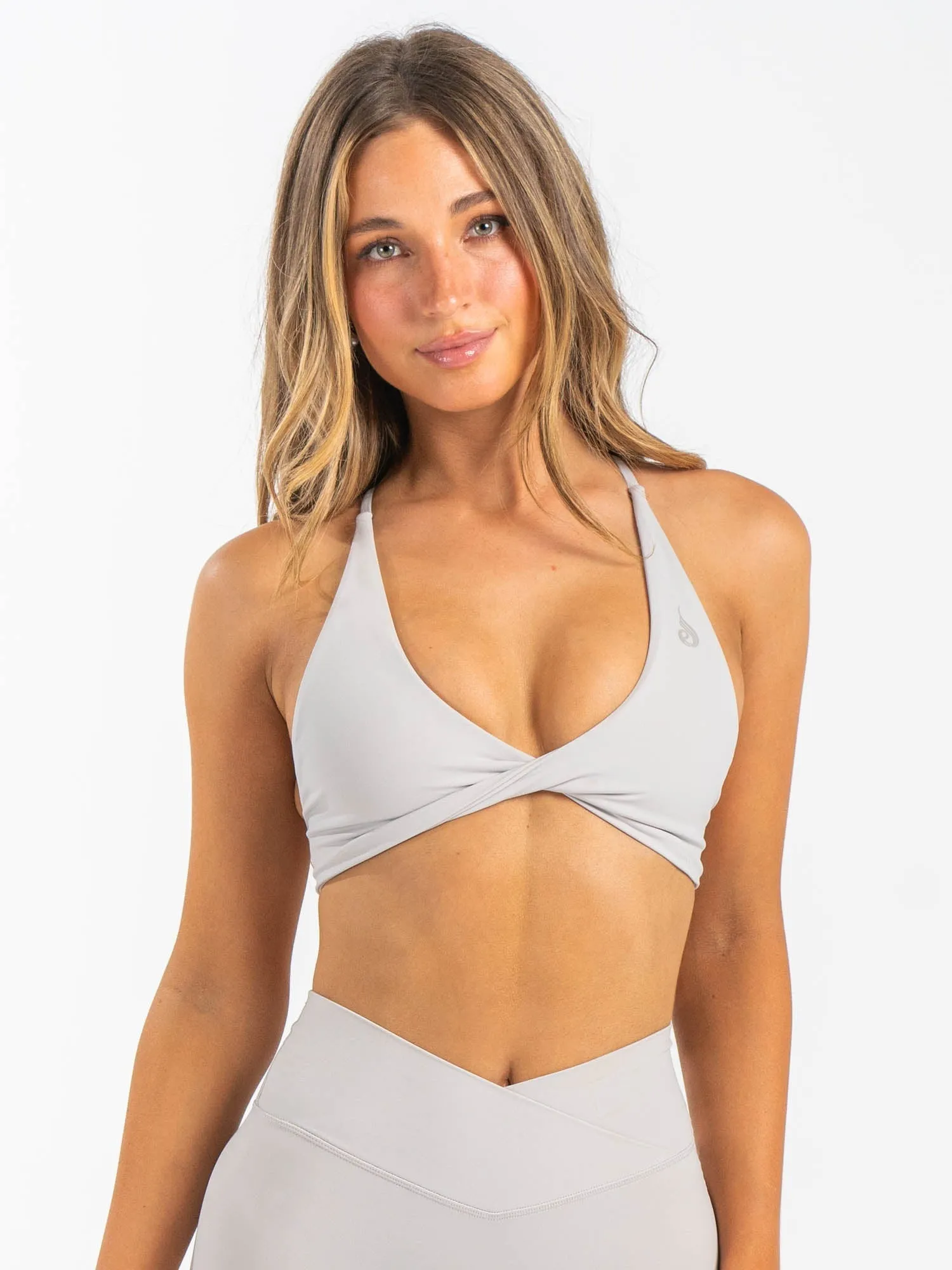 NKD Twist Sports Bra - Sugar Dust Anti Bacteria