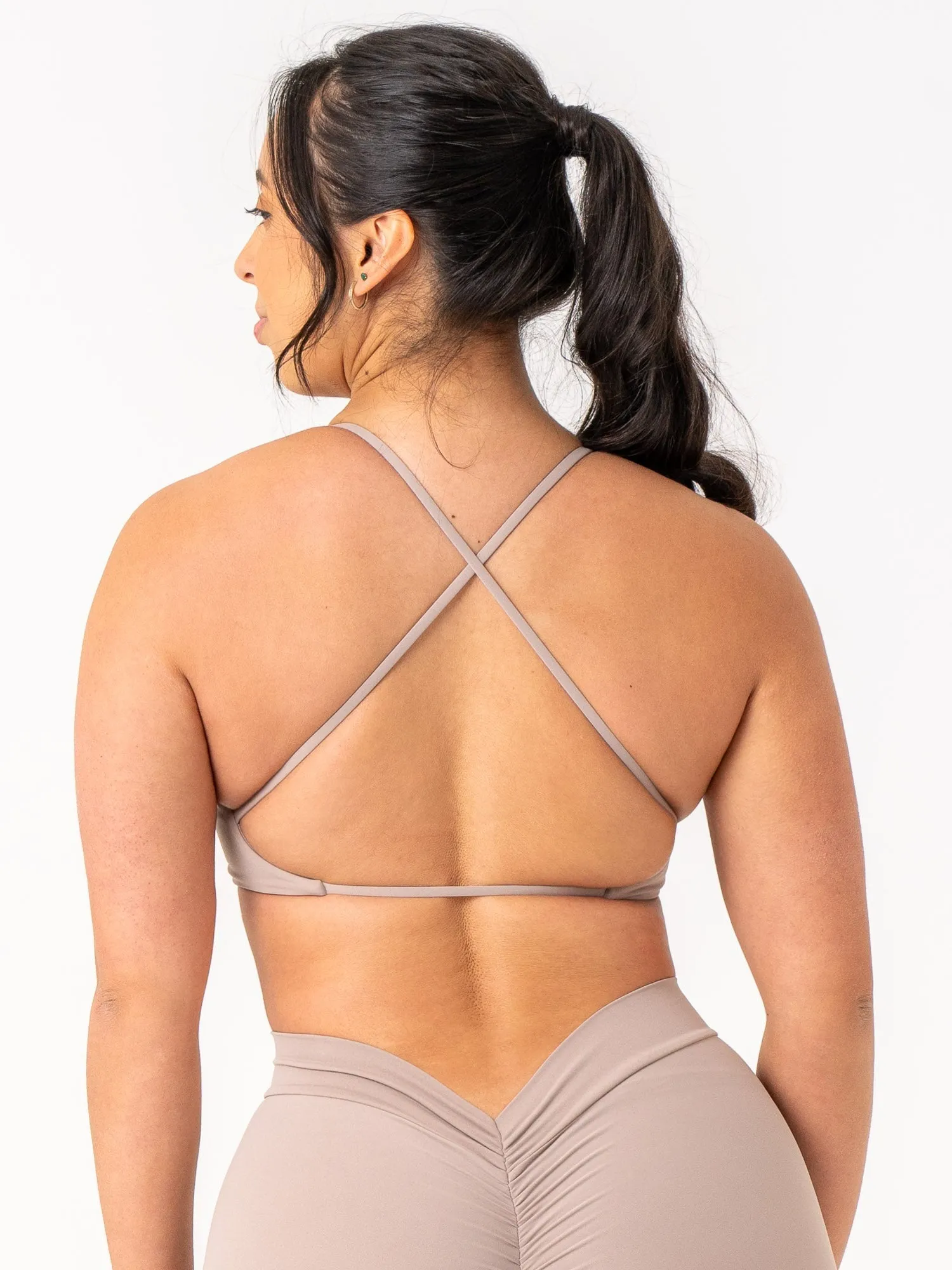 NKD Twist Sports Bra - Taupe Multi Occasion