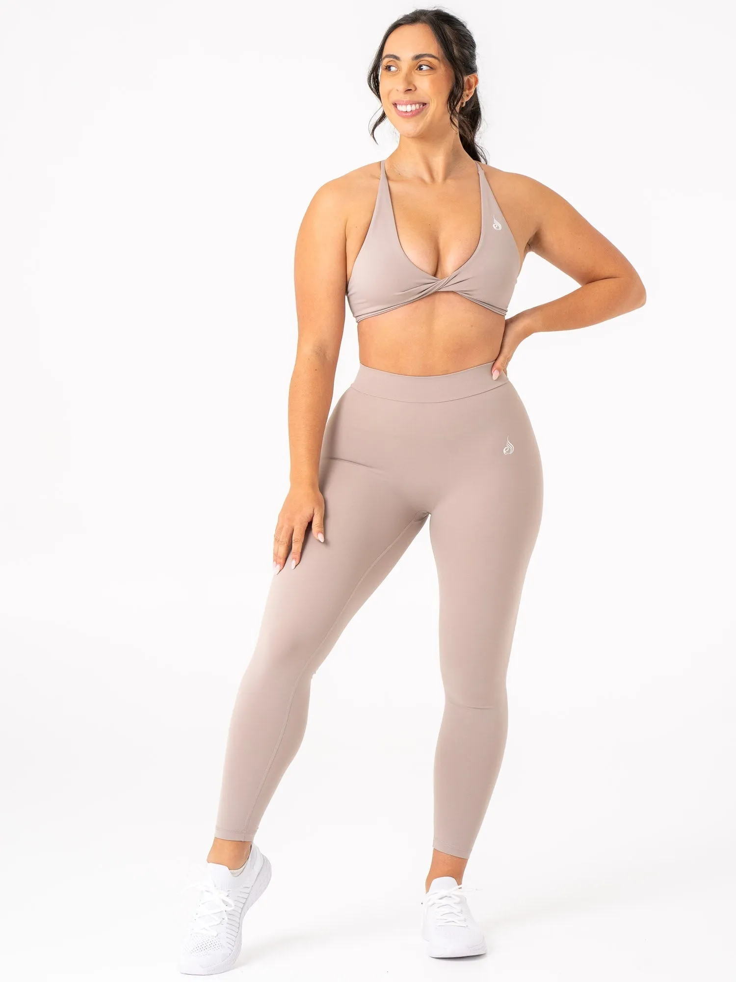 NKD Twist Sports Bra - Taupe All Day Wear