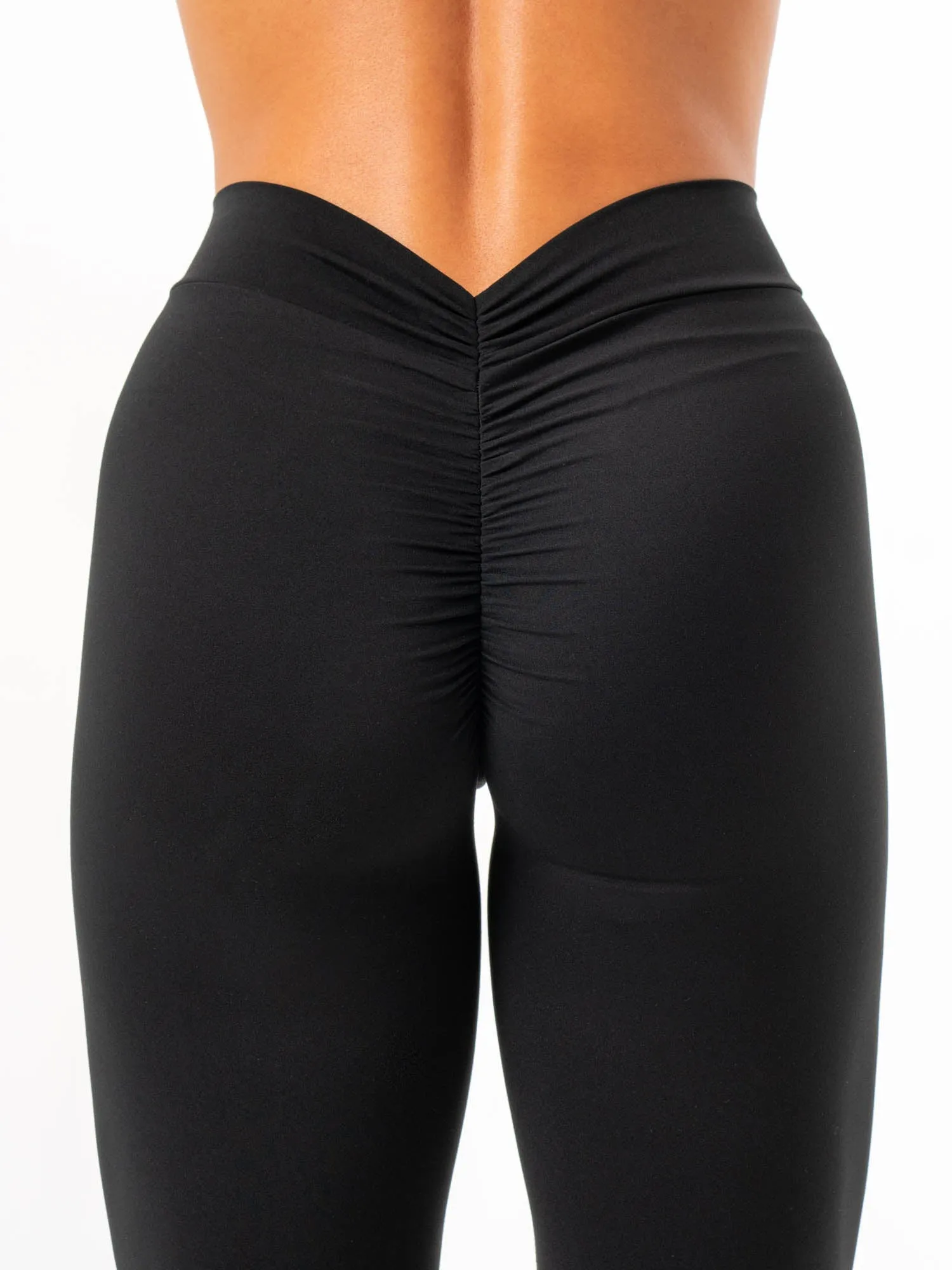 NKD V Scrunch Leggings - Black Durable stretch