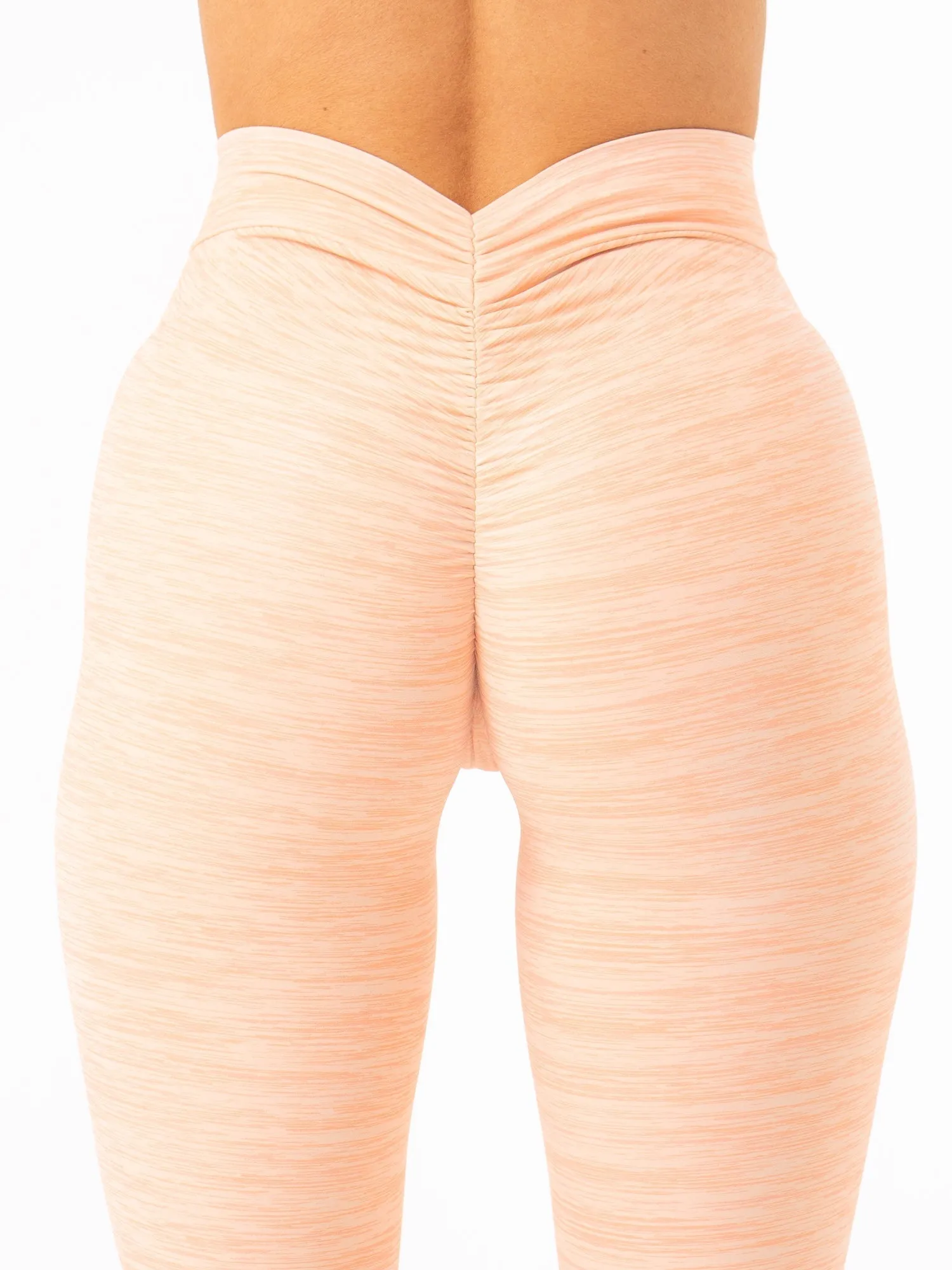 NKD V Scrunch Leggings - Blush Marl Everyday fit