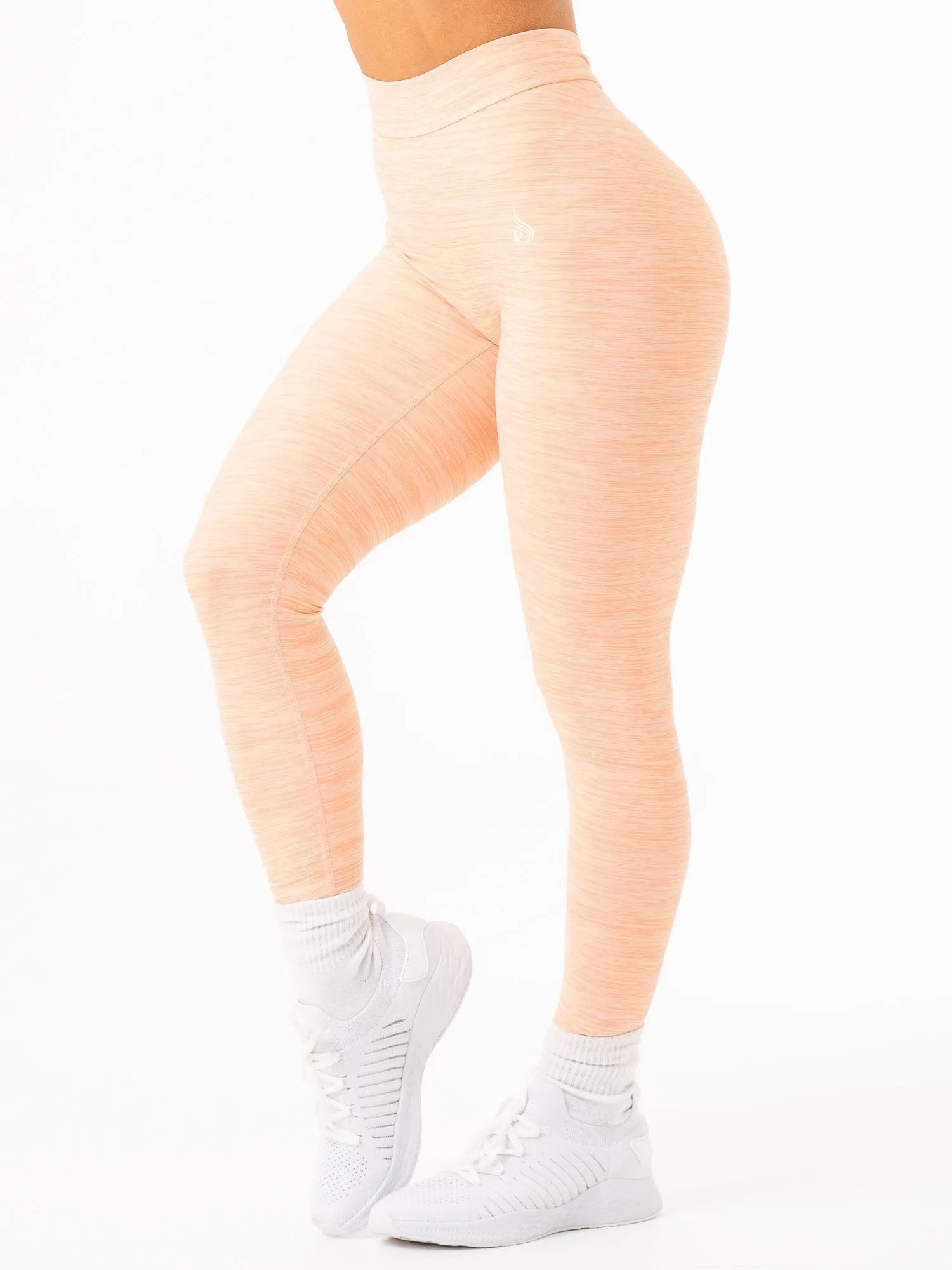 NKD V Scrunch Leggings - Blush Marl Flex fit