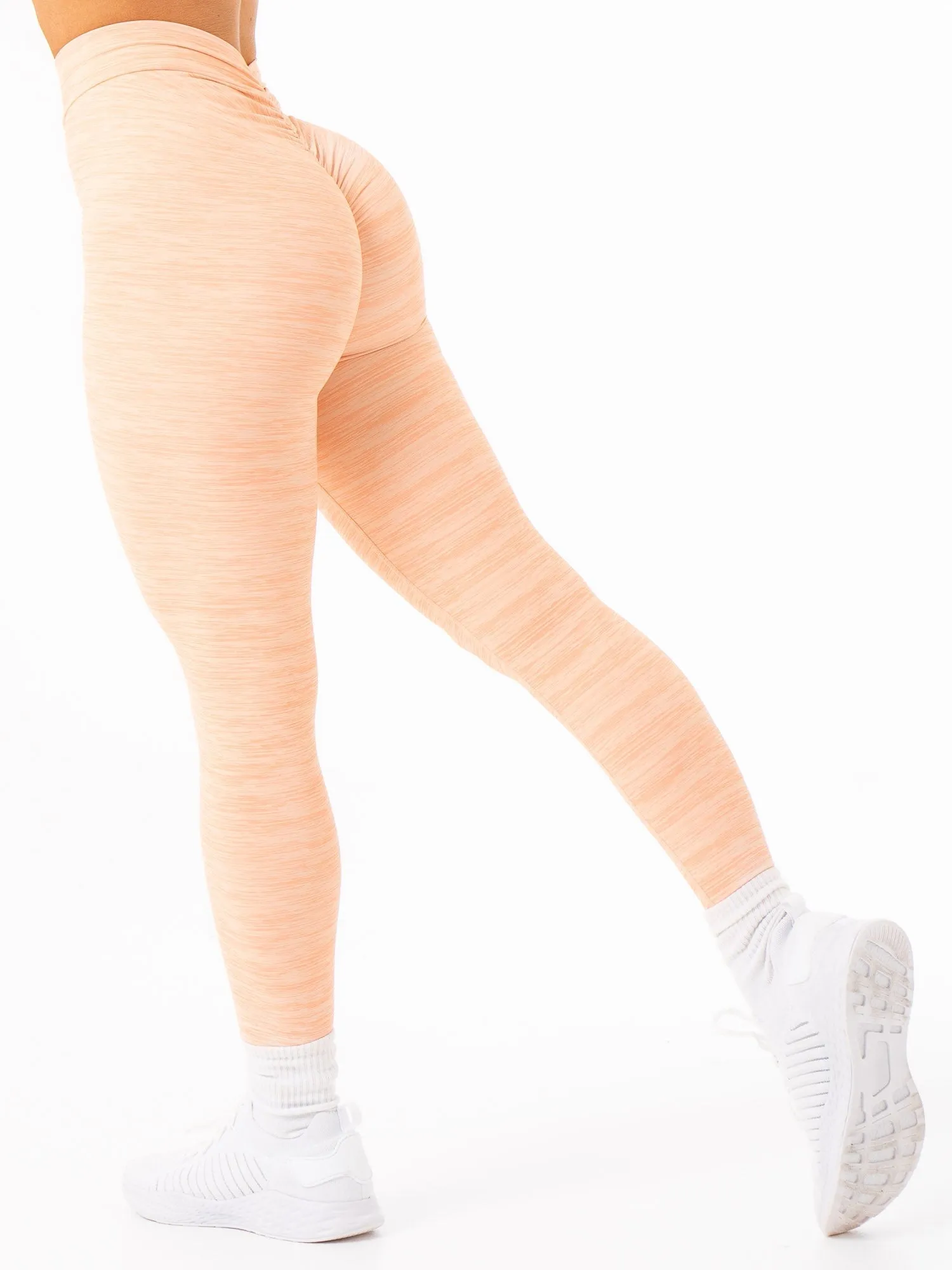 NKD V Scrunch Leggings - Blush Marl Everyday comfort