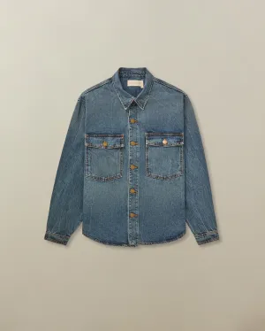 Noah Overshirt in Japanese Denim casual layers