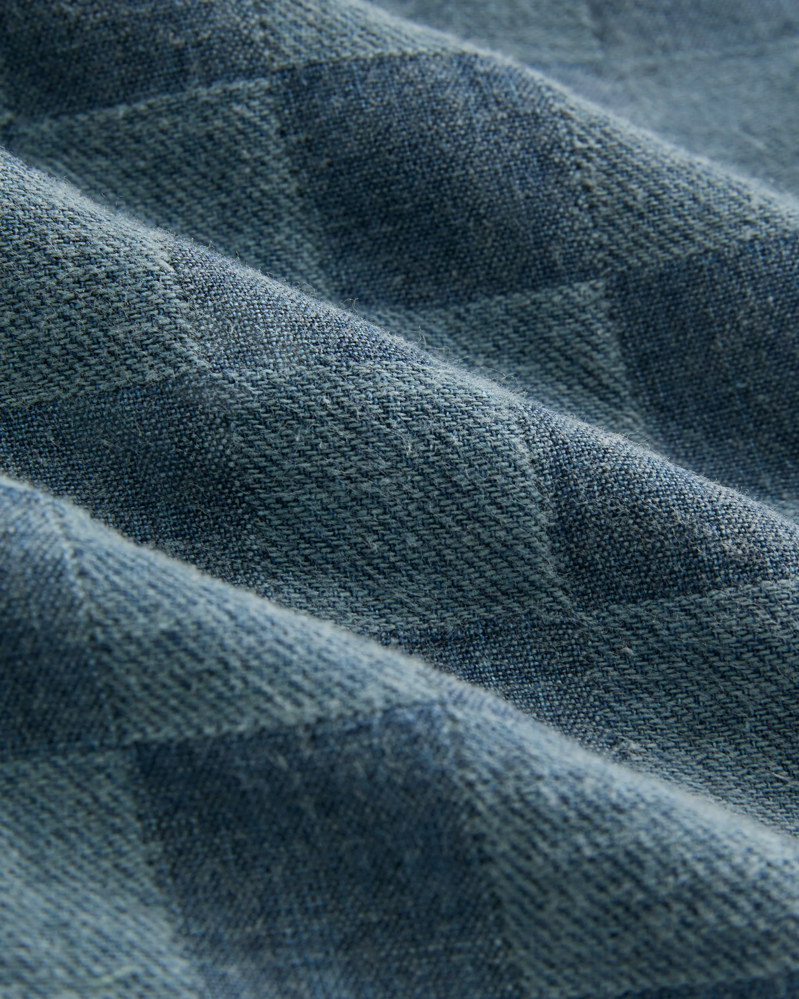Noah Overshirt in Patchwork Japanese Denim flexible fabric