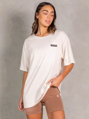 NRG Oversized T-Shirt - Oat gym ready