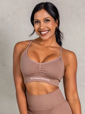 NRG Seamless Sports Bra - Almond trendy element