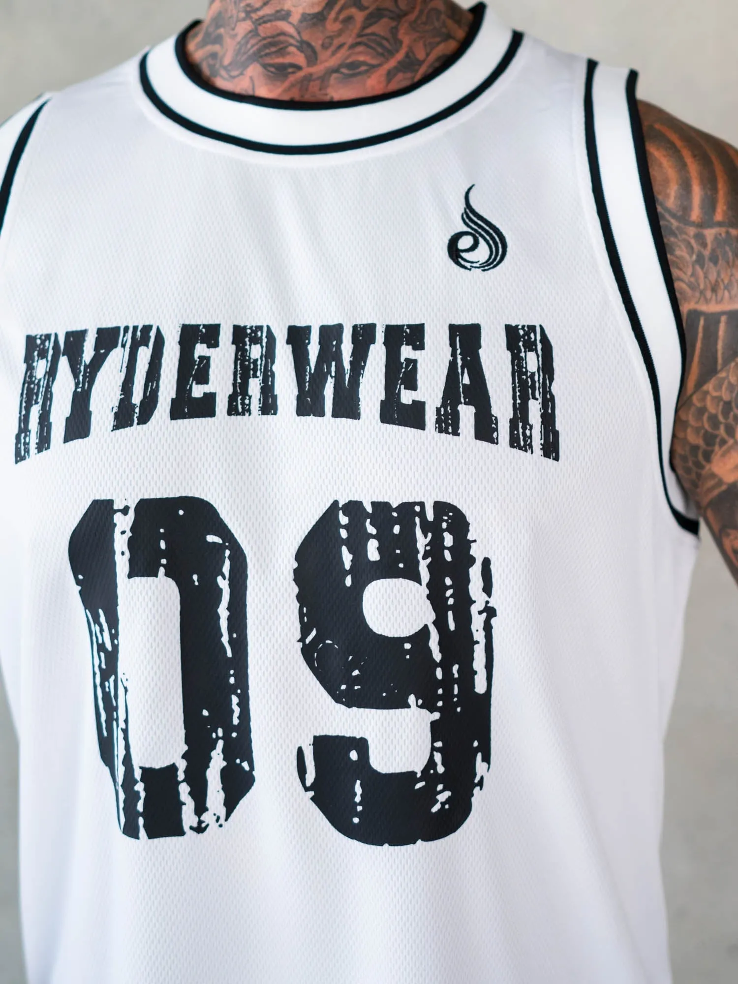 Octane Mesh Jersey - White vintage vibe