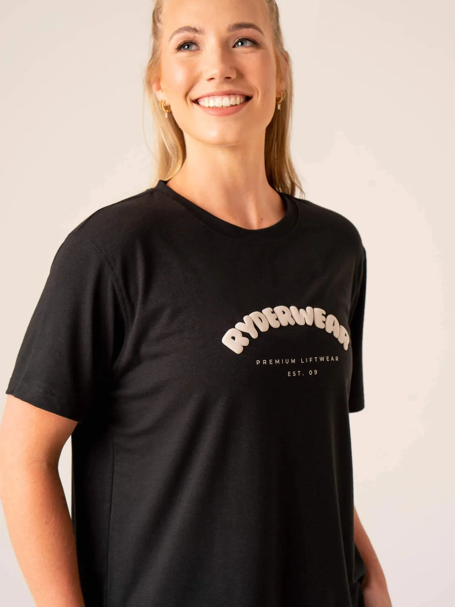 Off Side Longline T-Shirt - Black casual classic