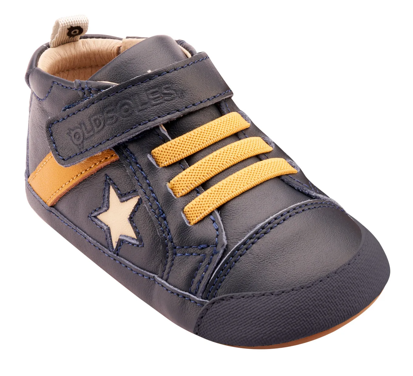 Old Soles Boy's 0074RT Roller Casual Shoes - Navy / Yema / Cream light mind