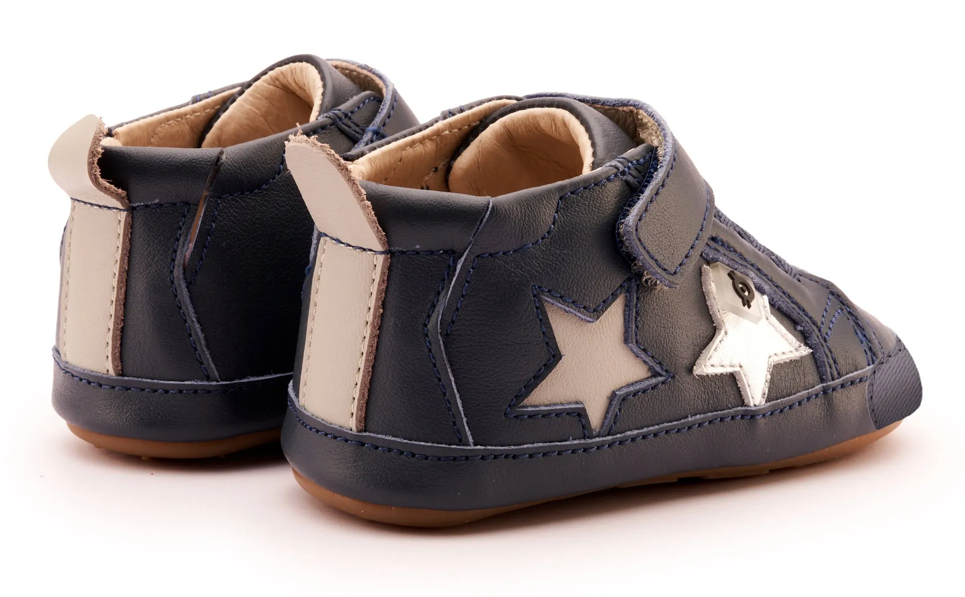 Old Soles Boy's 0075RT Starstar (Rubber Toe) Casual Shoes - Navy / Silver / Gris simple feel