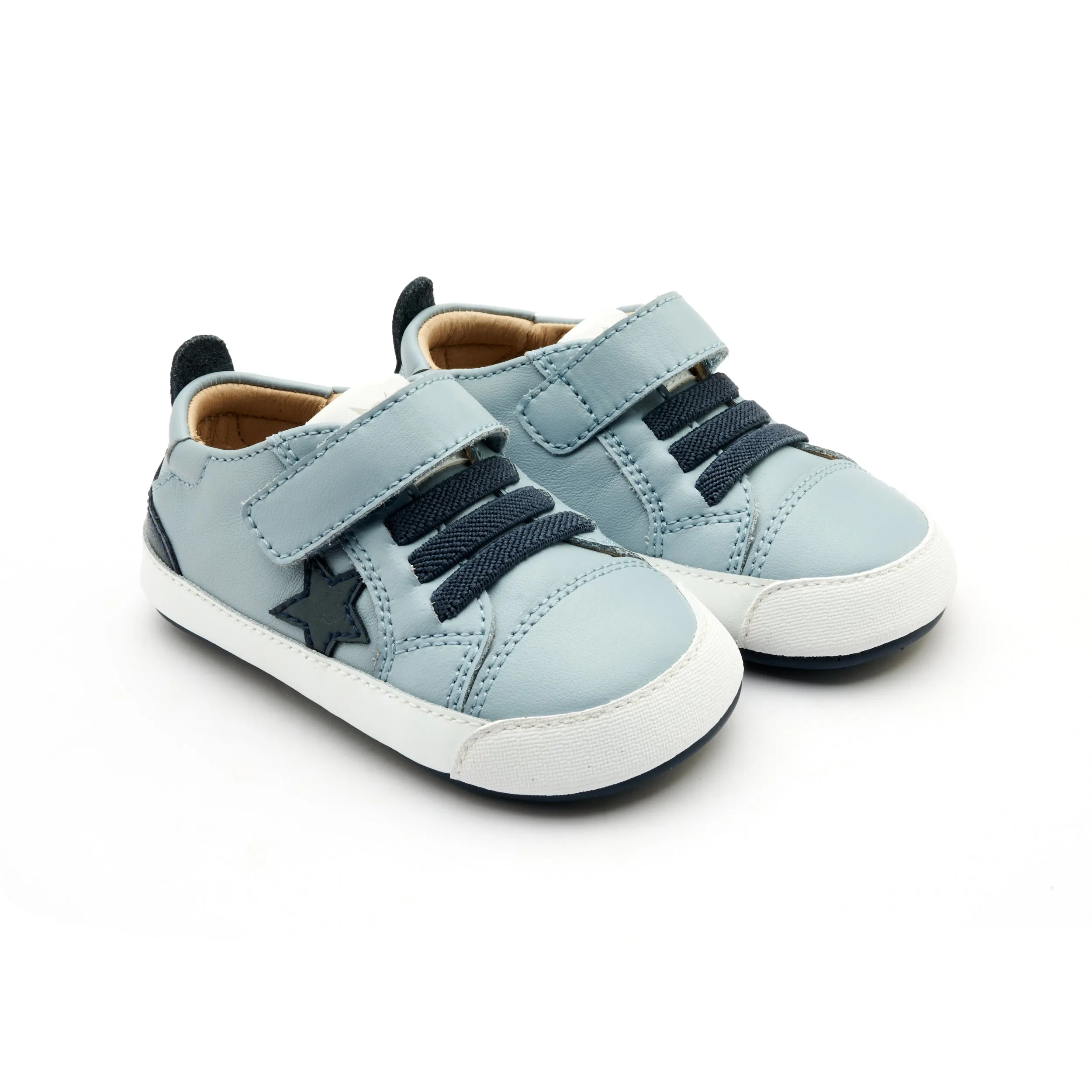 Old Soles Boy's 0085RT Platinum Bub Casual Shoes - Dusty Blue / Navy / Navy Sole zero limit