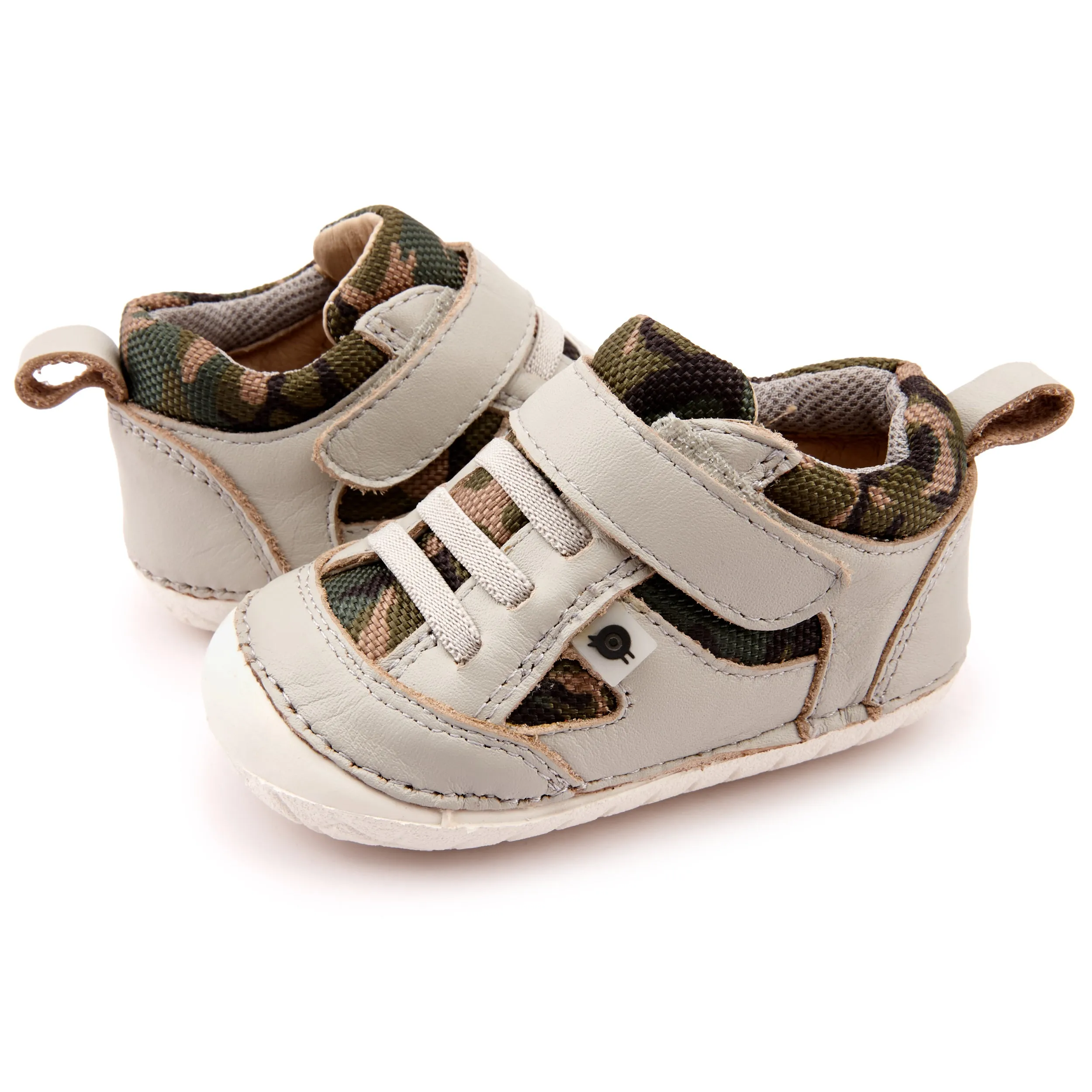 Old Soles Boy's 4047 Bru Pave Shoe - Gris/Army Green/Light Grey slow pace
