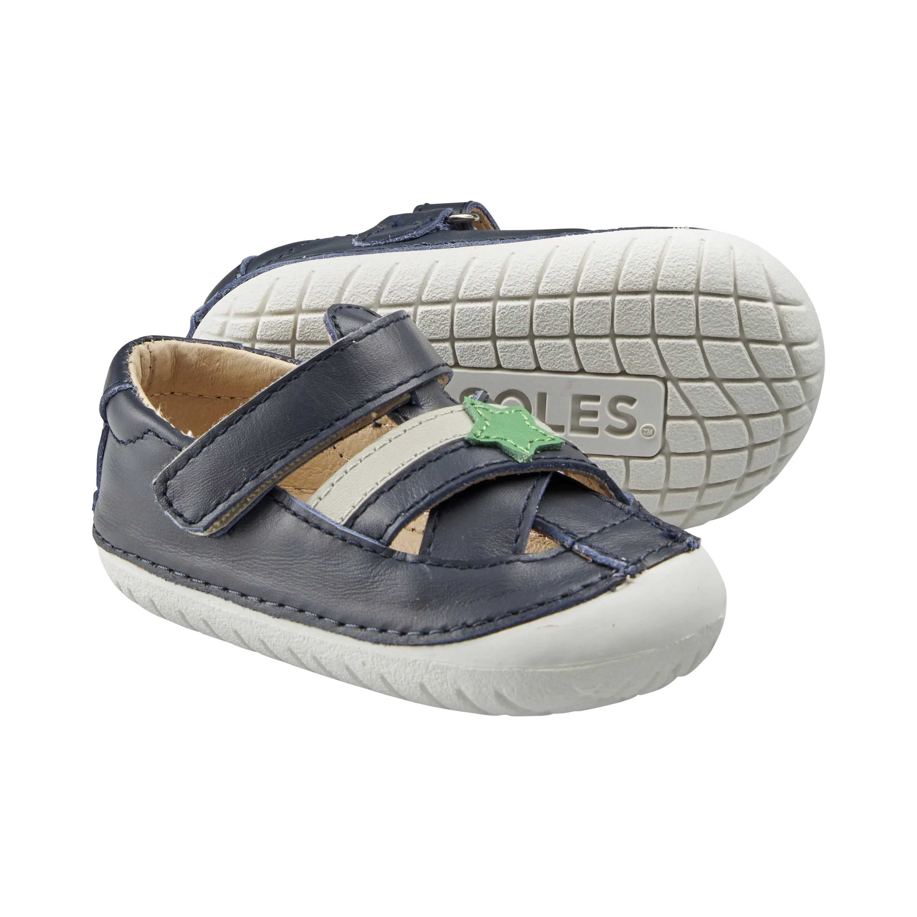 Old Soles Boy's 4078 Marching Pave Shoes - Navy/Gris/Navy/Neon Green urban cool