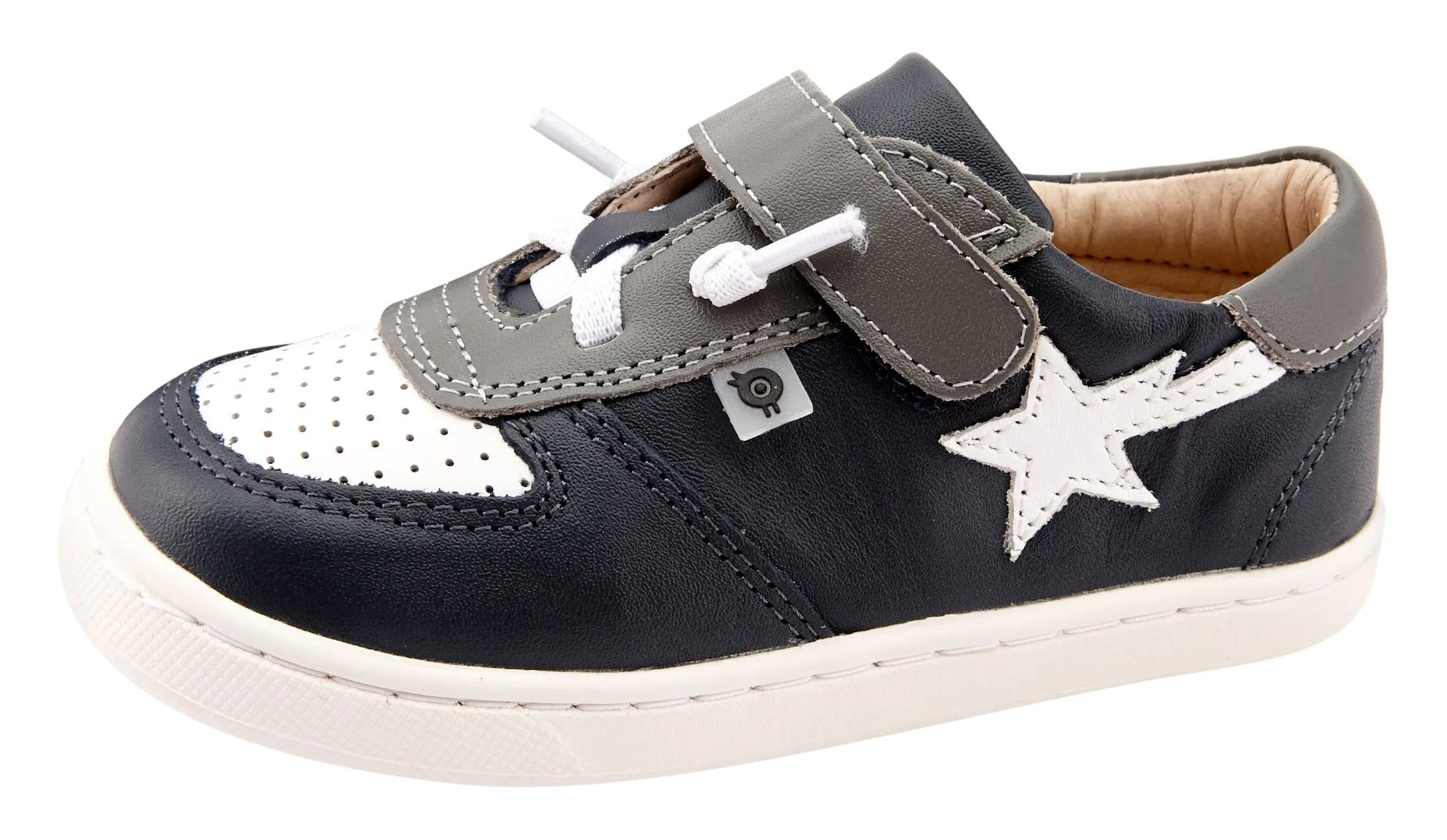 Old Soles Boy's 6135 Runsky Sneakers - Navy/Snow/Grey city wear