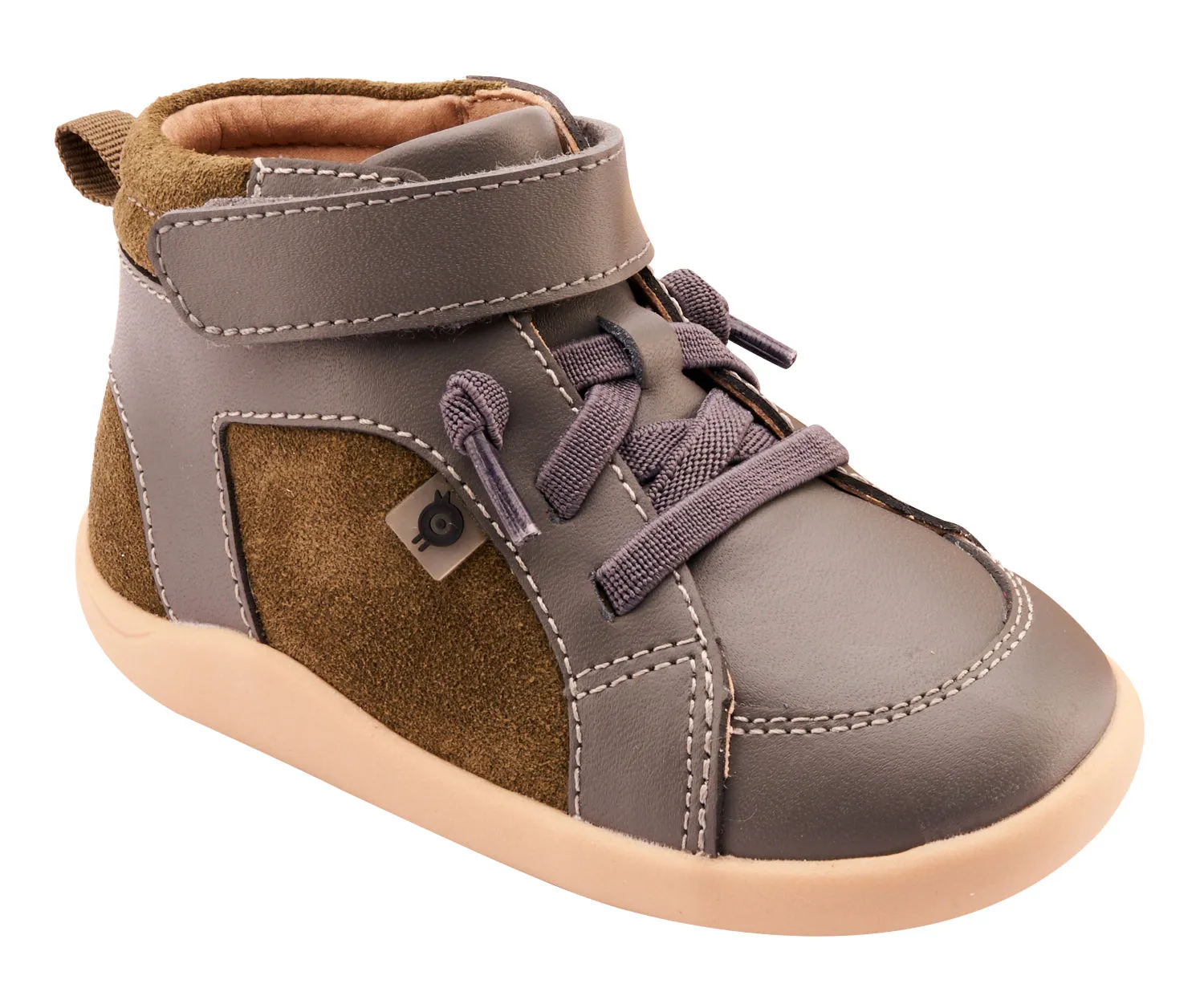 Old Soles Boy's 8039 Woodford Casual Shoes - Militare Suede / Grey quick slip