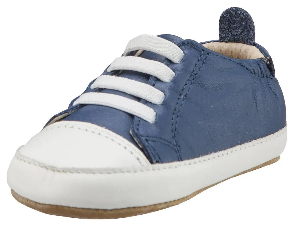 Old Soles Boy's & Girl's 106R Eazy Jogger Vintage Trainer Denim Blue Sneakers vibe flow