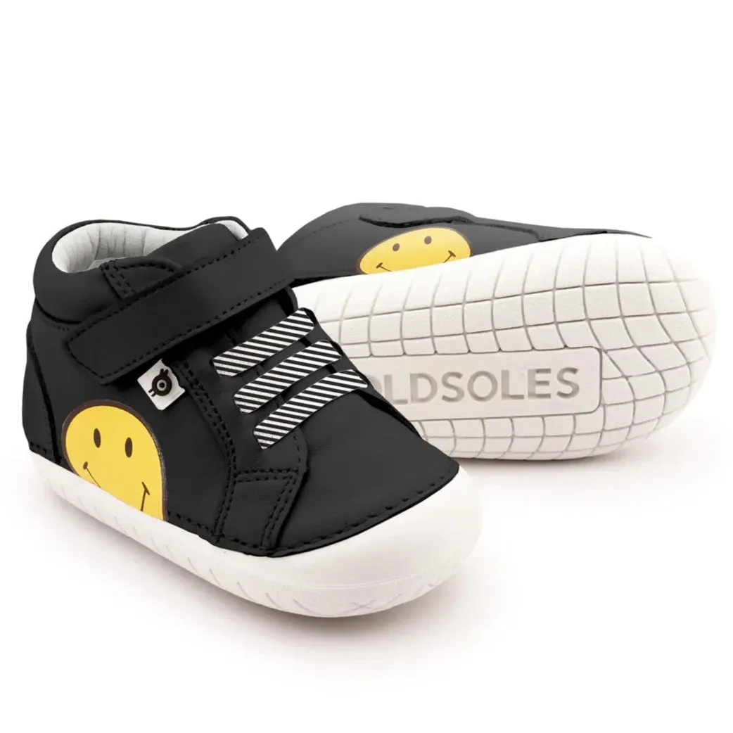 Old Soles Boy's & Girl's 4093 Smiley Pave Casual Shoes - Black smart look