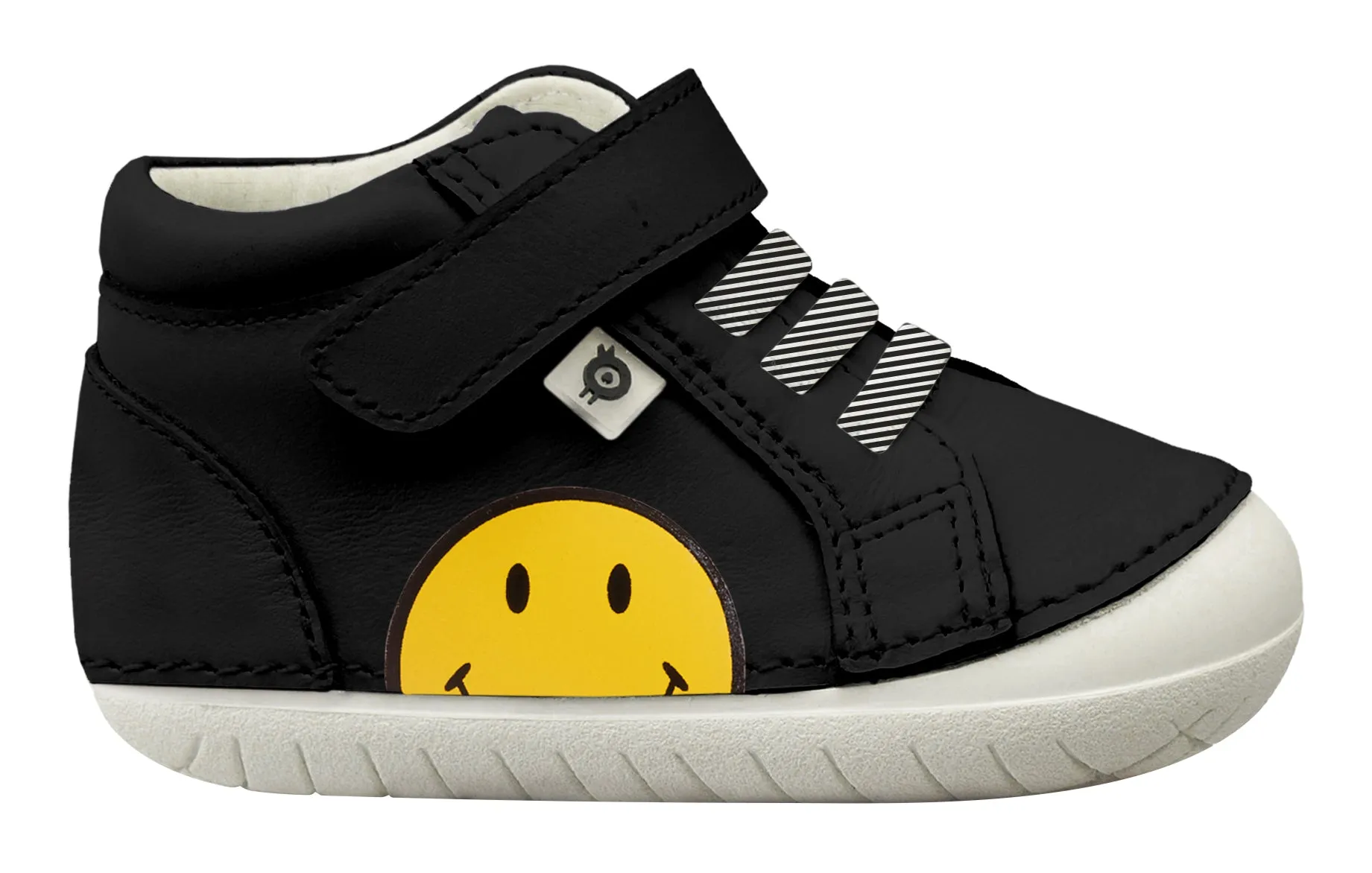 Old Soles Boy's & Girl's 4093 Smiley Pave Casual Shoes - Black smooth flex