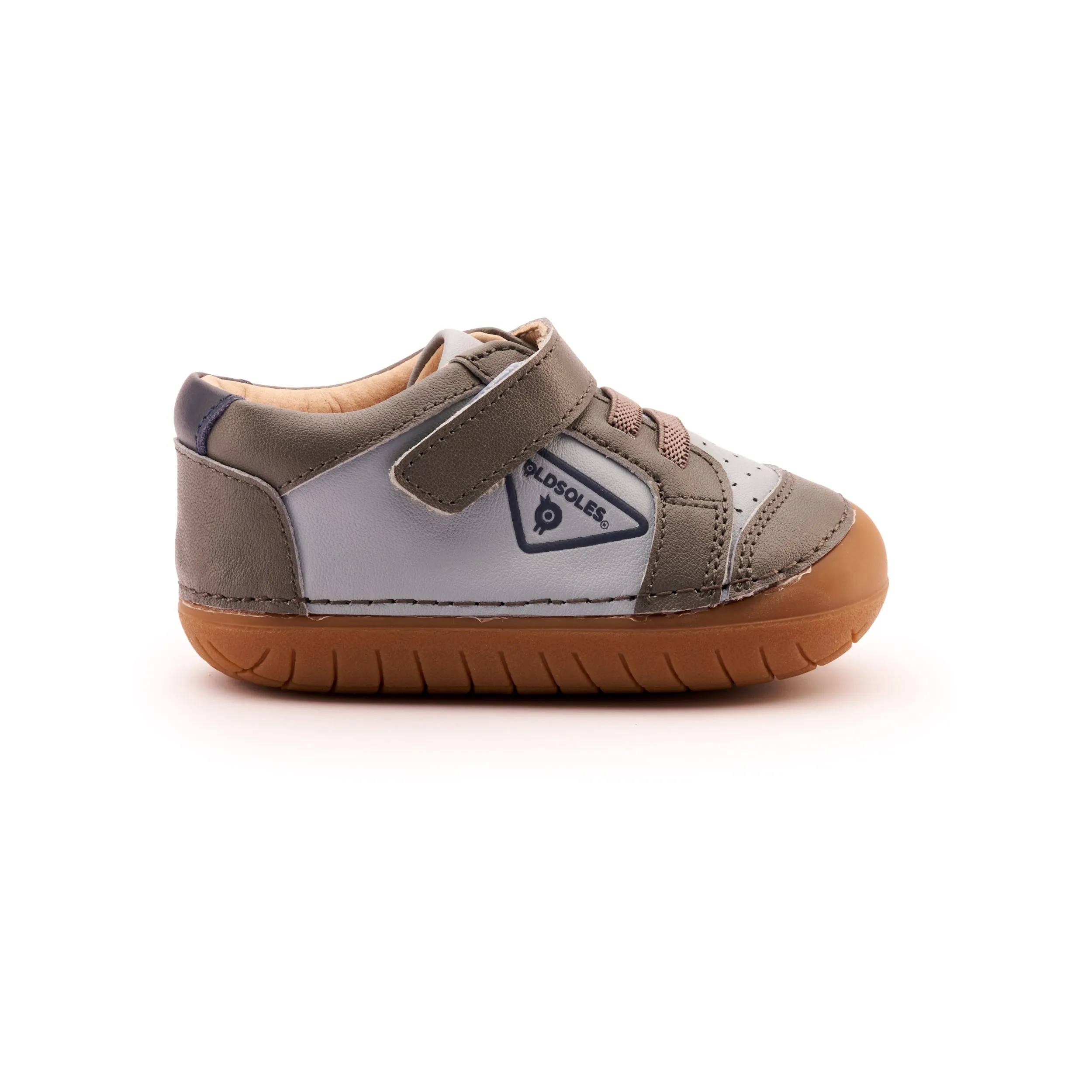 Old Soles Boy's & Girl's 4094 Badge Pave Casual Shoes - Dusty Blue / Grey / Navy daily chill