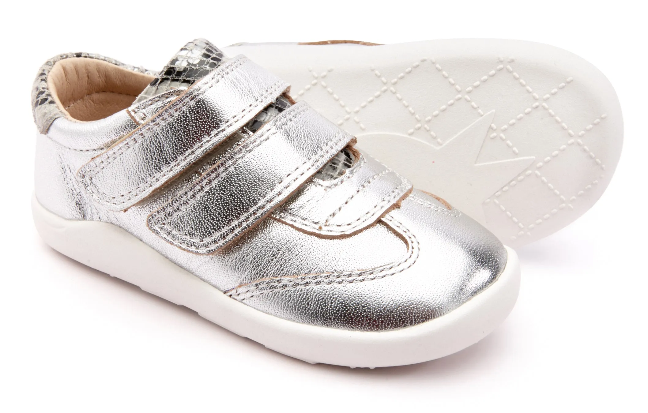 Old Soles Boy's & Girl's 8012 Path Way Shoe - Silver/Grey Serp easy carry