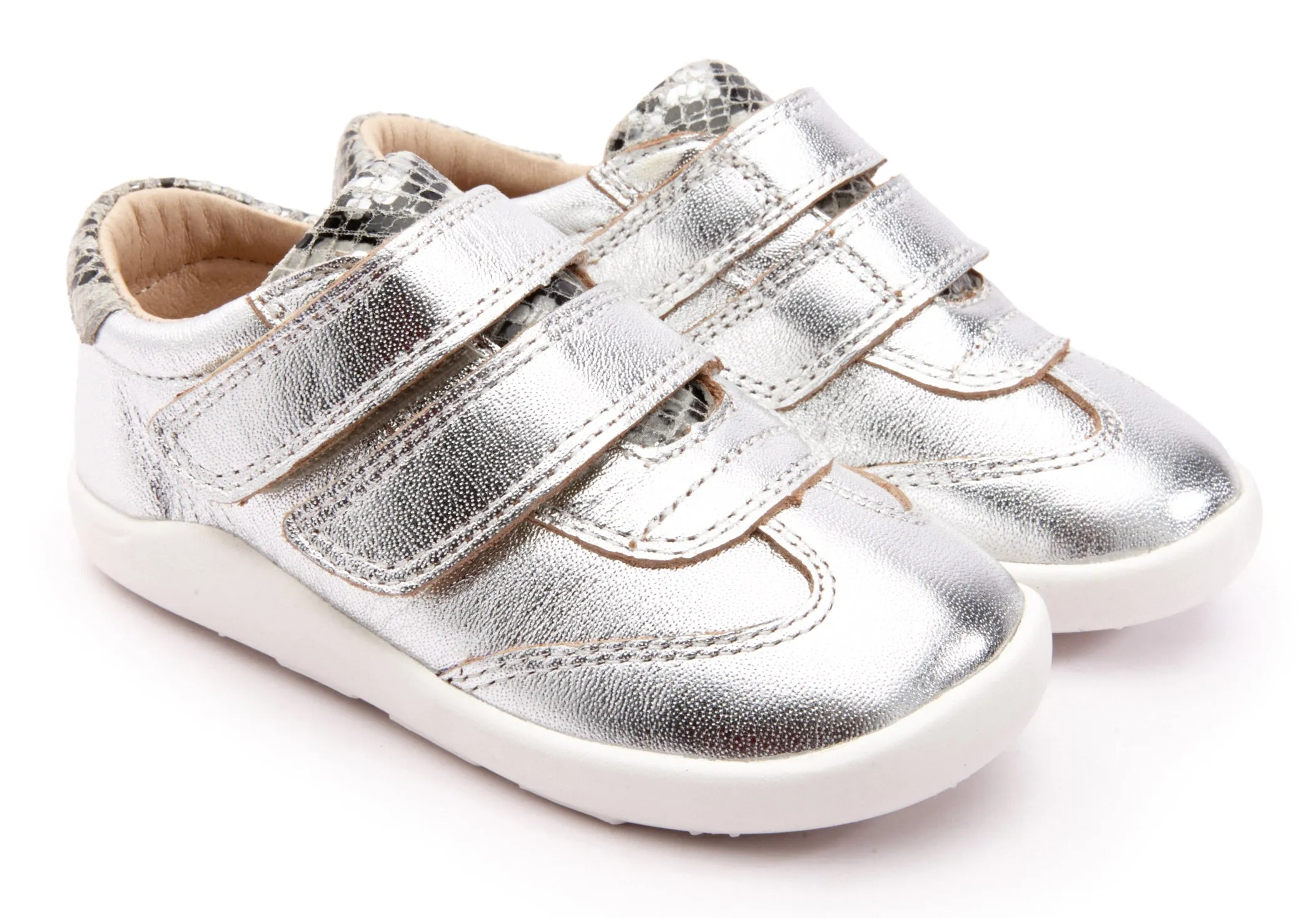 Old Soles Boy's & Girl's 8012 Path Way Shoe - Silver/Grey Serp sweat free