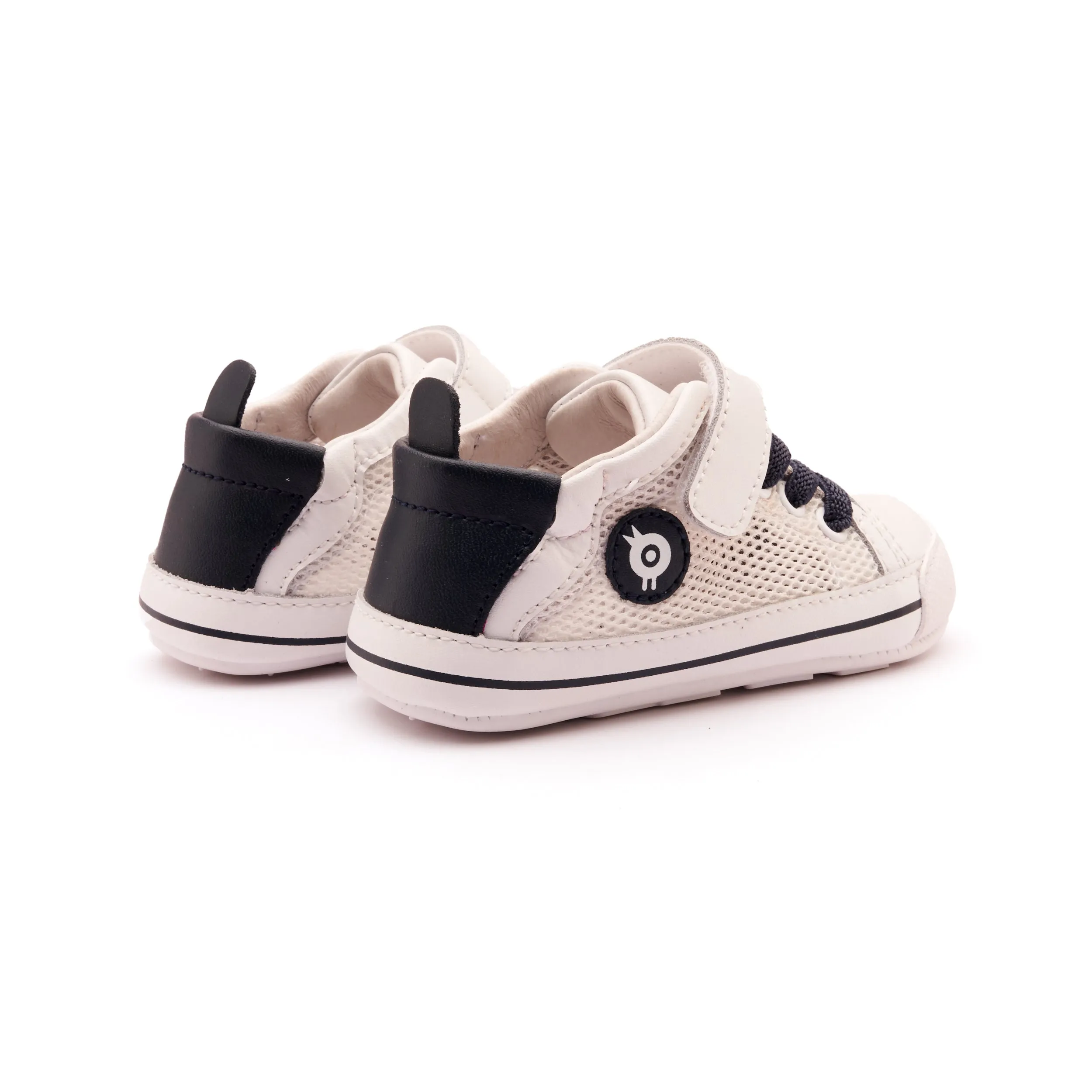 Old Soles Boy's and Girl's 0083RT Baby Mesh Casual Shoes - Snow / Navy / Snow Sole cloud feel