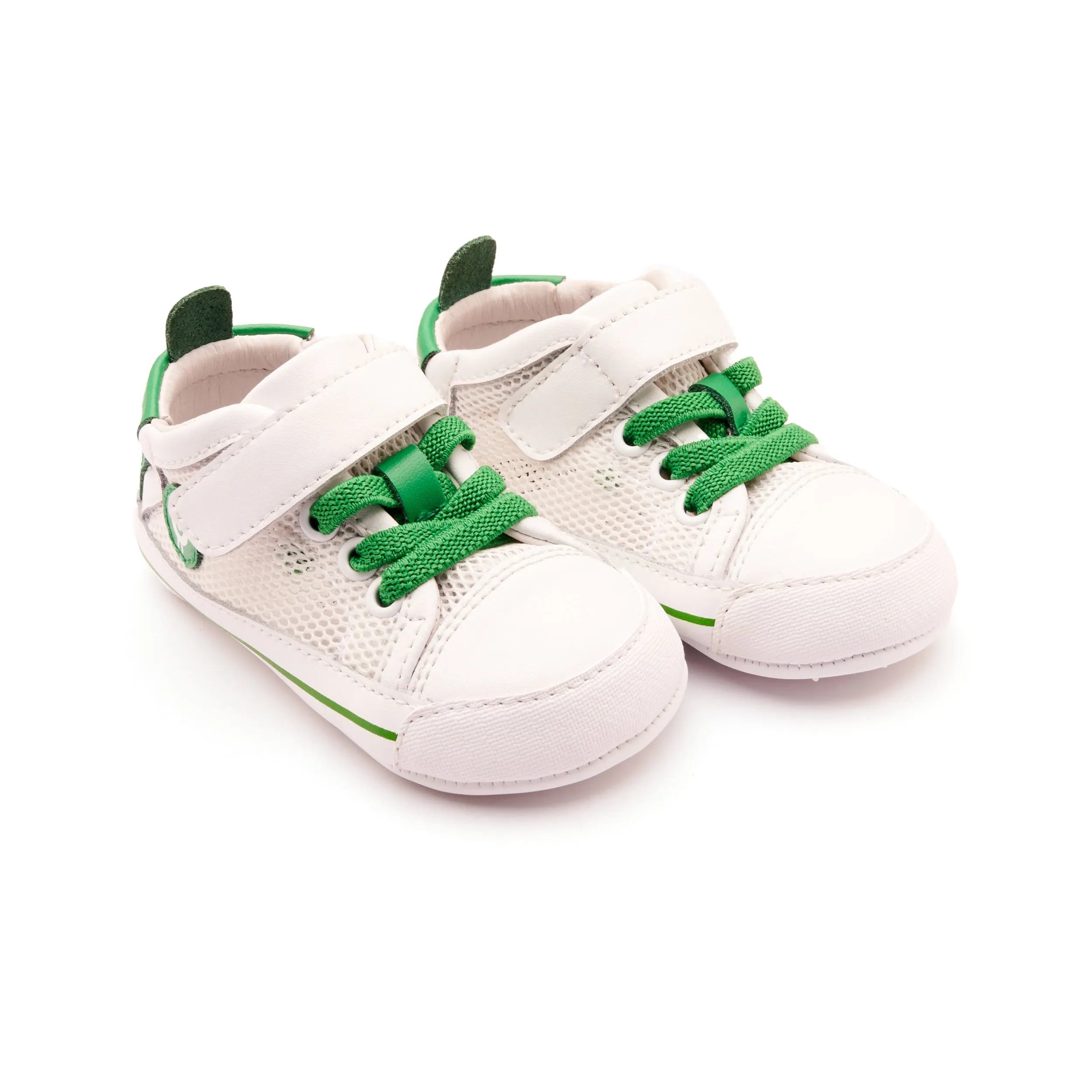 Old Soles Boy's and Girl's 0083RT Baby Mesh Casual Shoes - Snow / Neon Green / Snow Sole smart soft