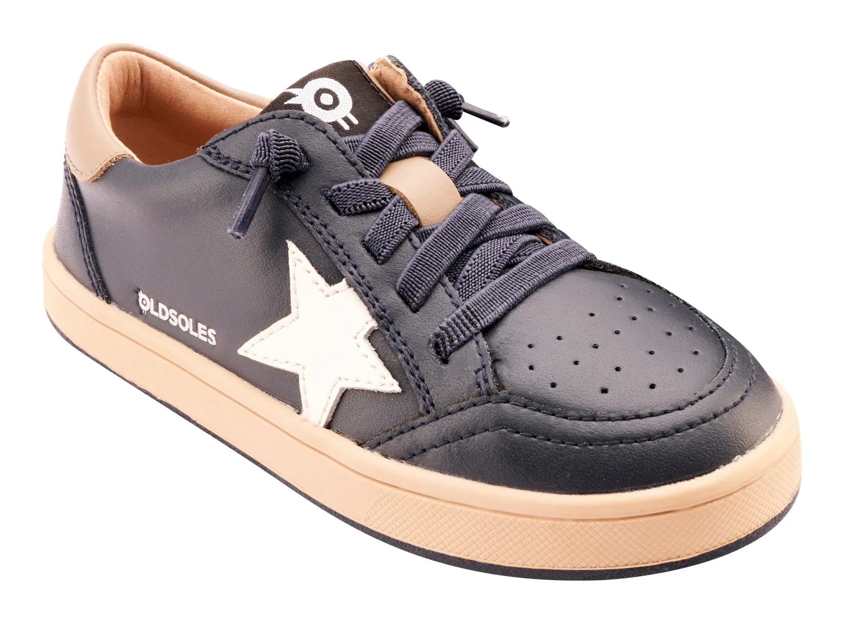Old Soles Boy's and Girl's 1006 Platinum Runner Casual Shoes - Navy / Snow / Taupe / Natural Navy Sole comfy ride