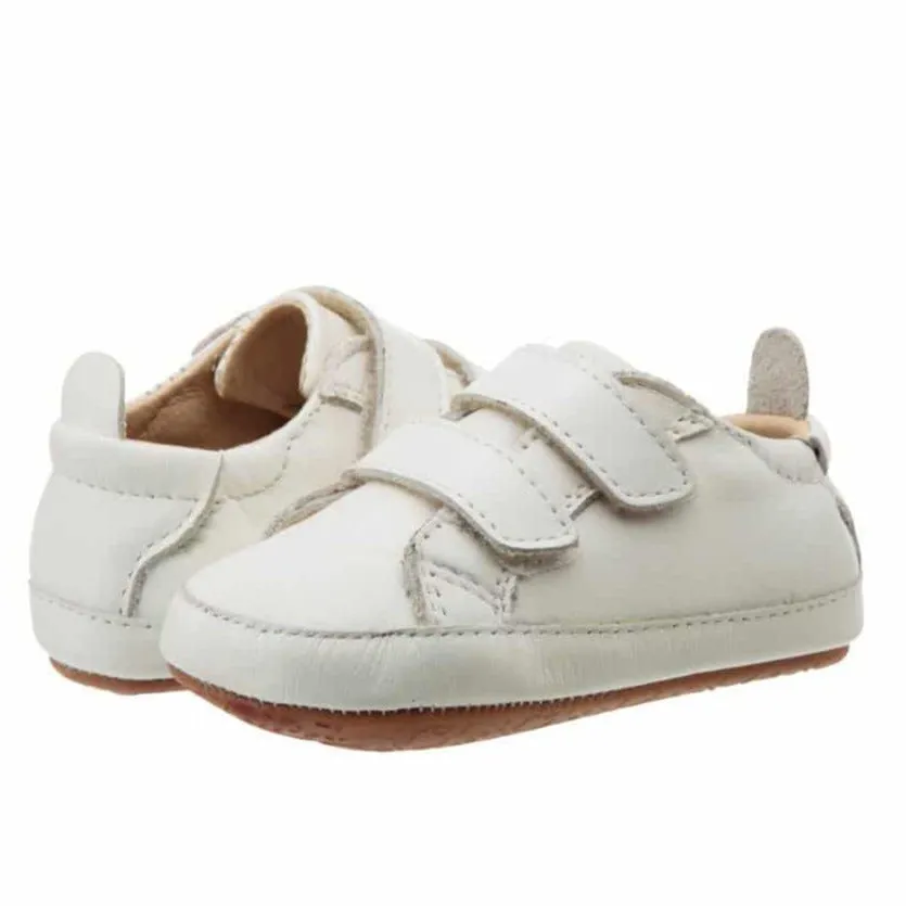 Old Soles Boy's and Girl's 113RT Bambini Markert Casual Shoes - White / White fit ease