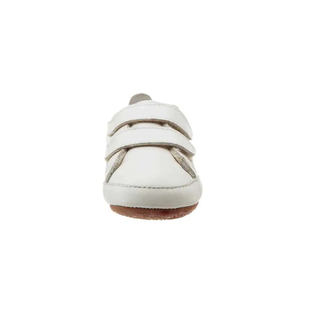 Old Soles Boy's and Girl's 113RT Bambini Markert Casual Shoes - White / White anti slip