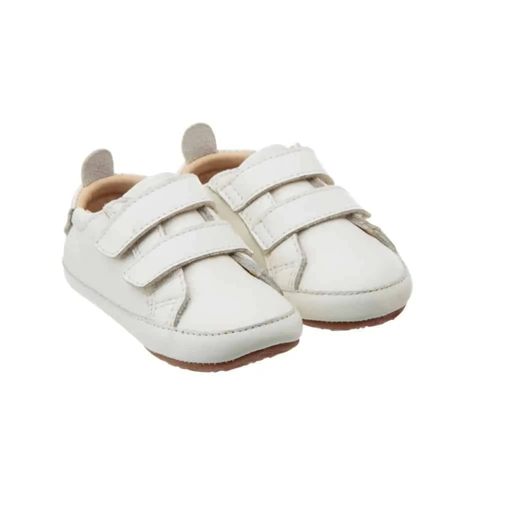 Old Soles Boy's and Girl's 113RT Bambini Markert Casual Shoes - White / White vibe walk