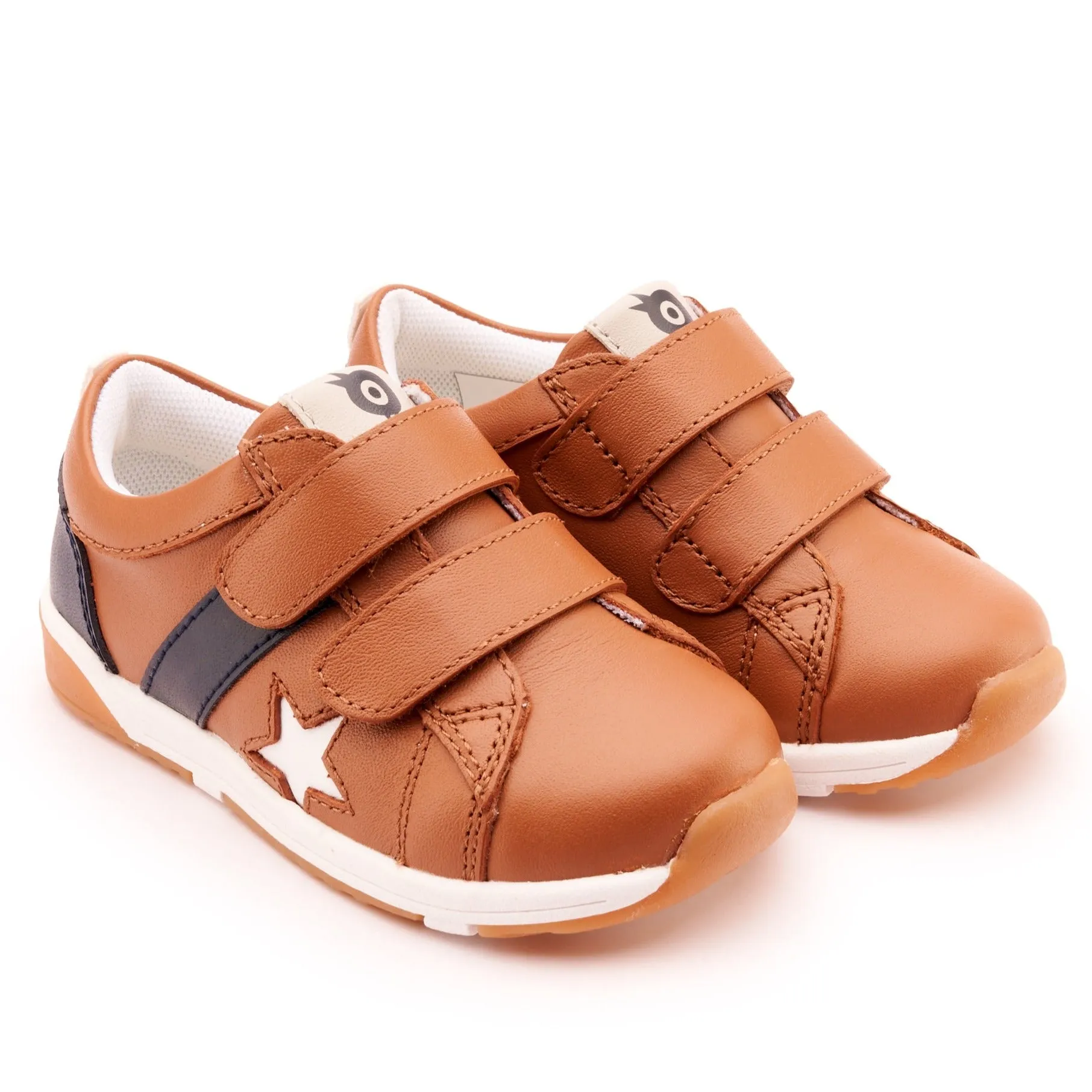 Old Soles Boy's and Girl's 2101 Track Squad Casual Shoes - Tan / Navy / Snow / White comfy ride