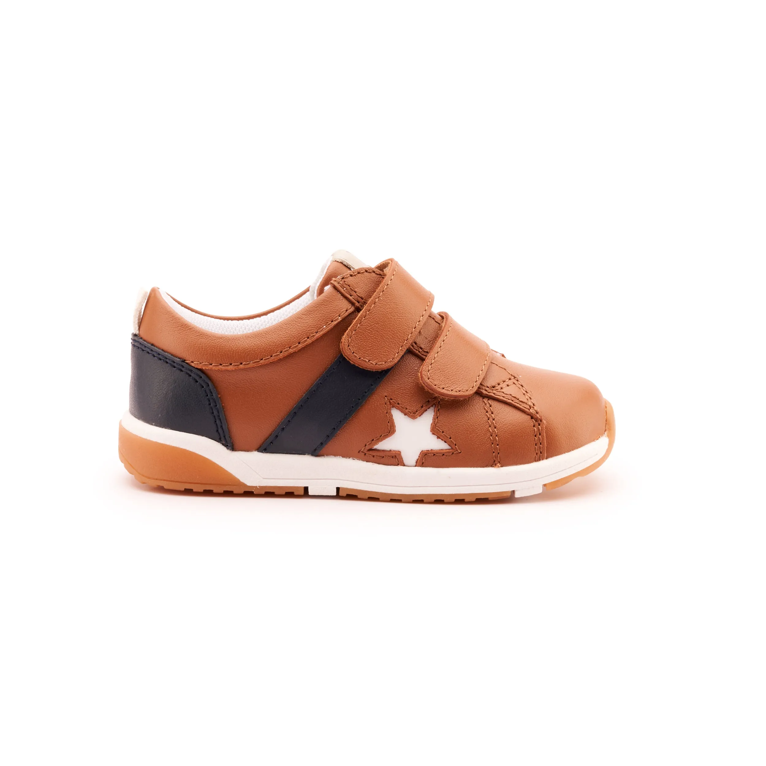 Old Soles Boy's and Girl's 2101 Track Squad Casual Shoes - Tan / Navy / Snow / White anti slip