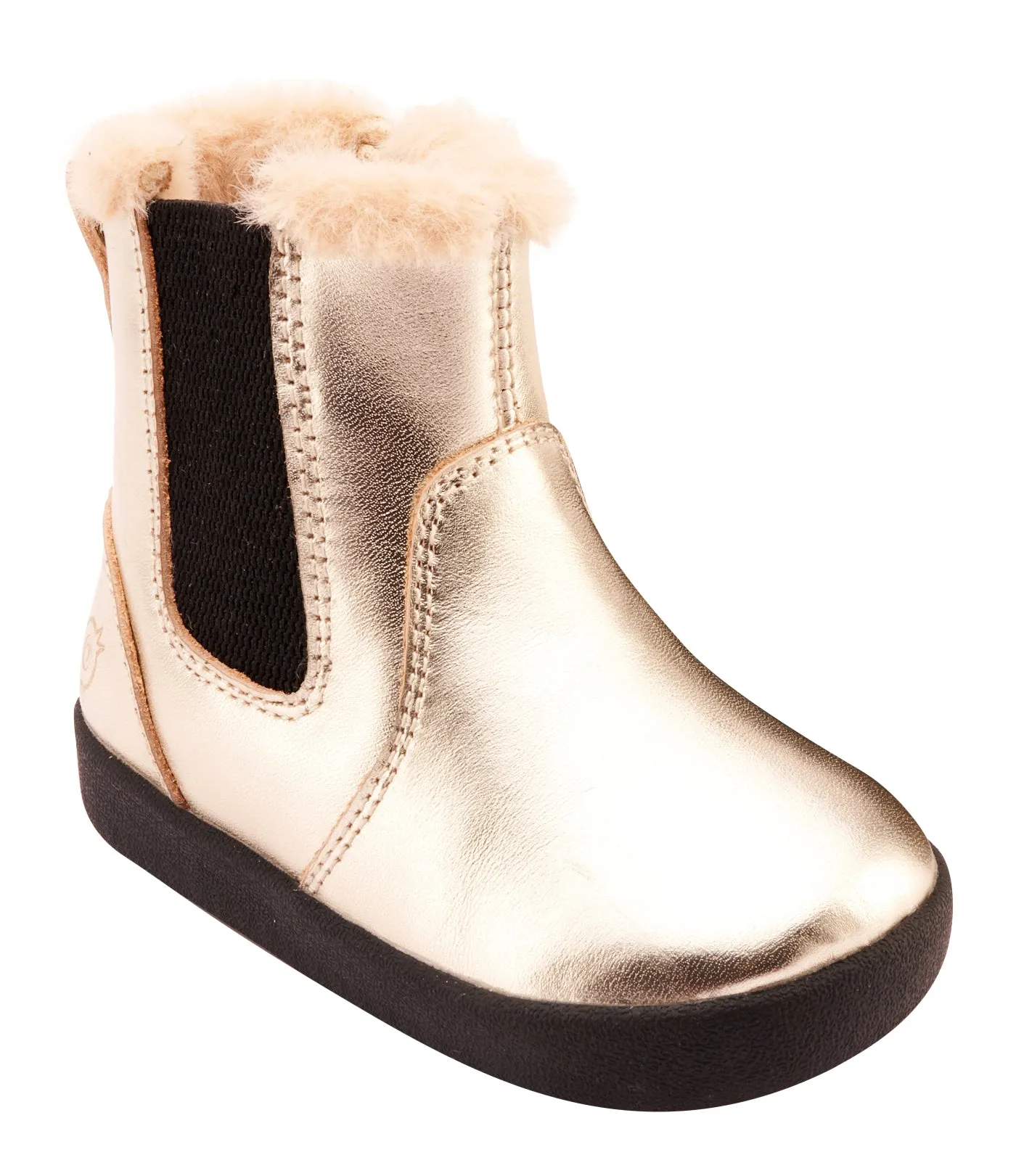 Old Soles Boy's and Girl's 315 Rider Boot Casual Shoes - Gold bike lane