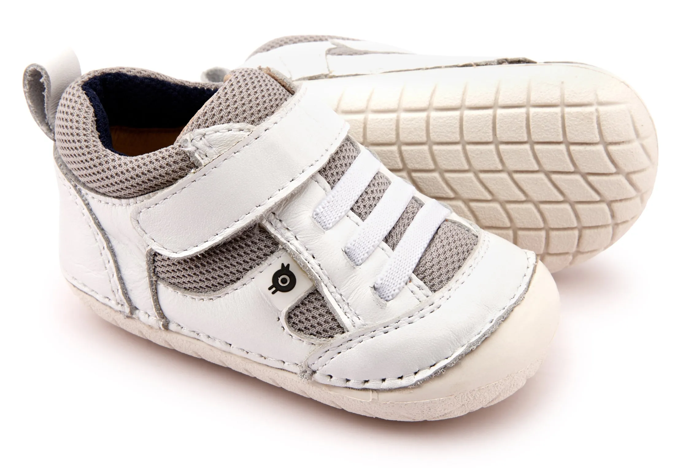 Old Soles Boy's and Girl's 4047 Bru Pave Sneakers - Snow/Light Grey/Navy light pack