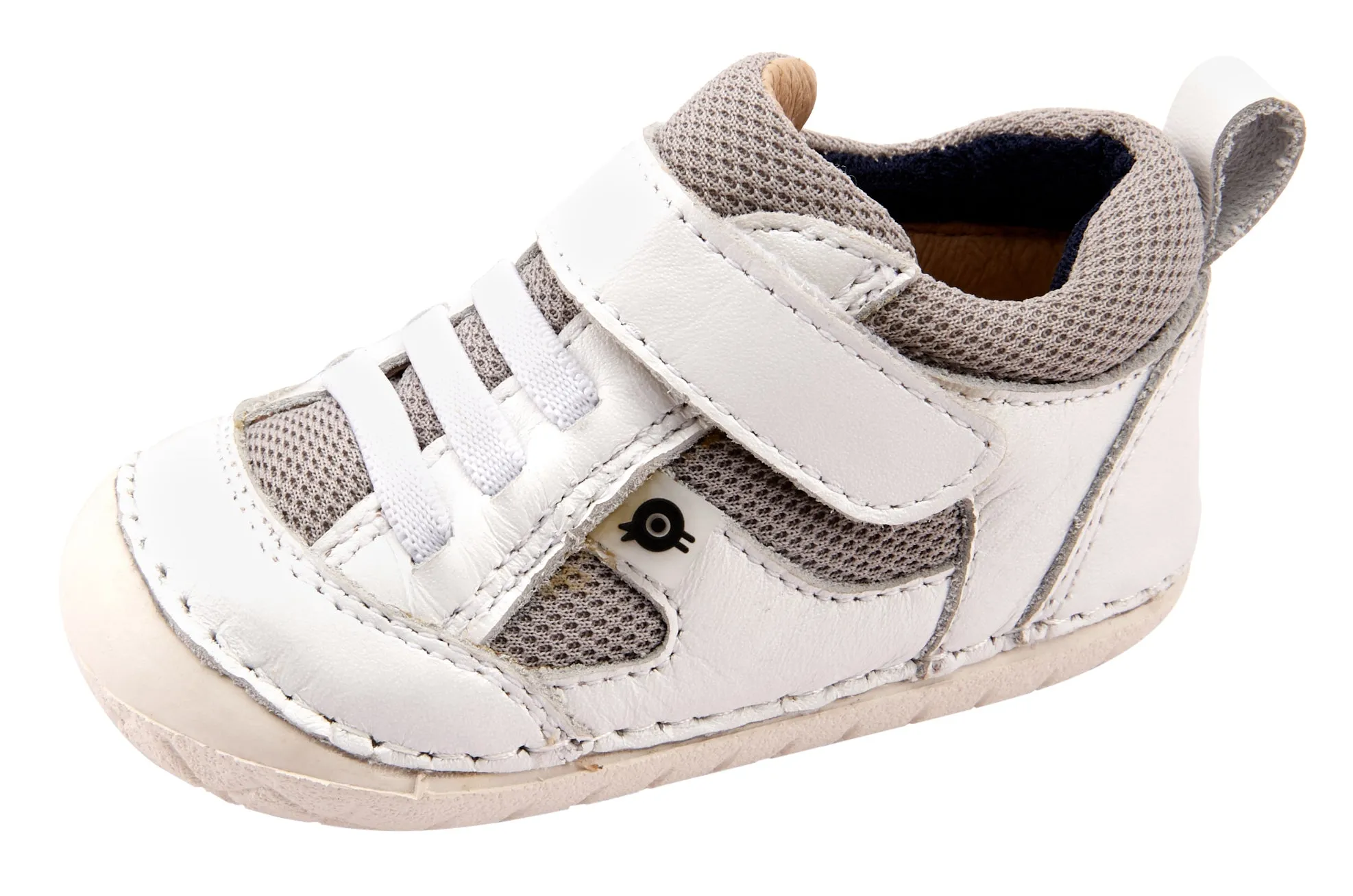 Old Soles Boy's and Girl's 4047 Bru Pave Sneakers - Snow/Light Grey/Navy city wear