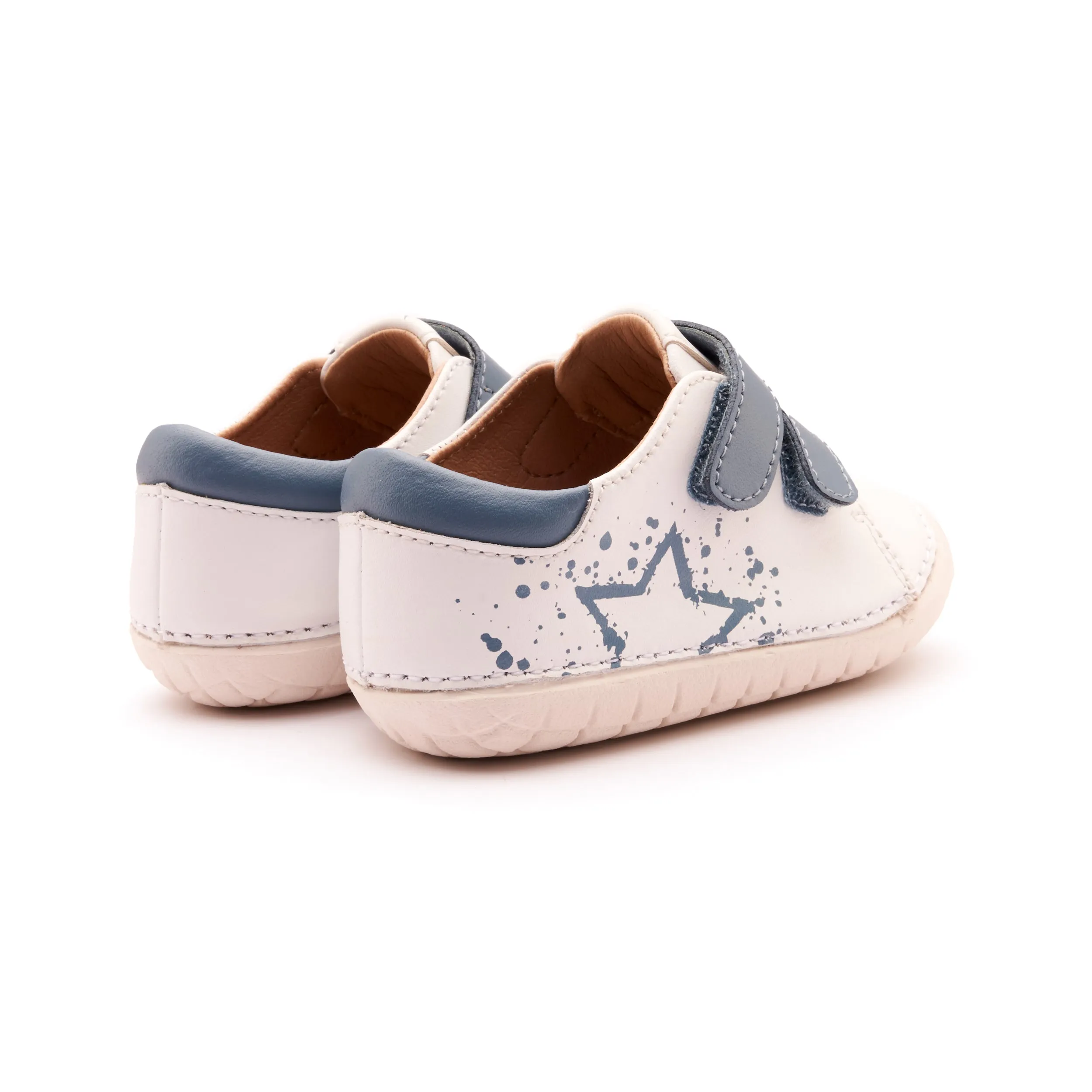 Old Soles Boy's and Girl's 4101 Pave Splash Casual Shoes - Snow / Indigo / White Sole hang out